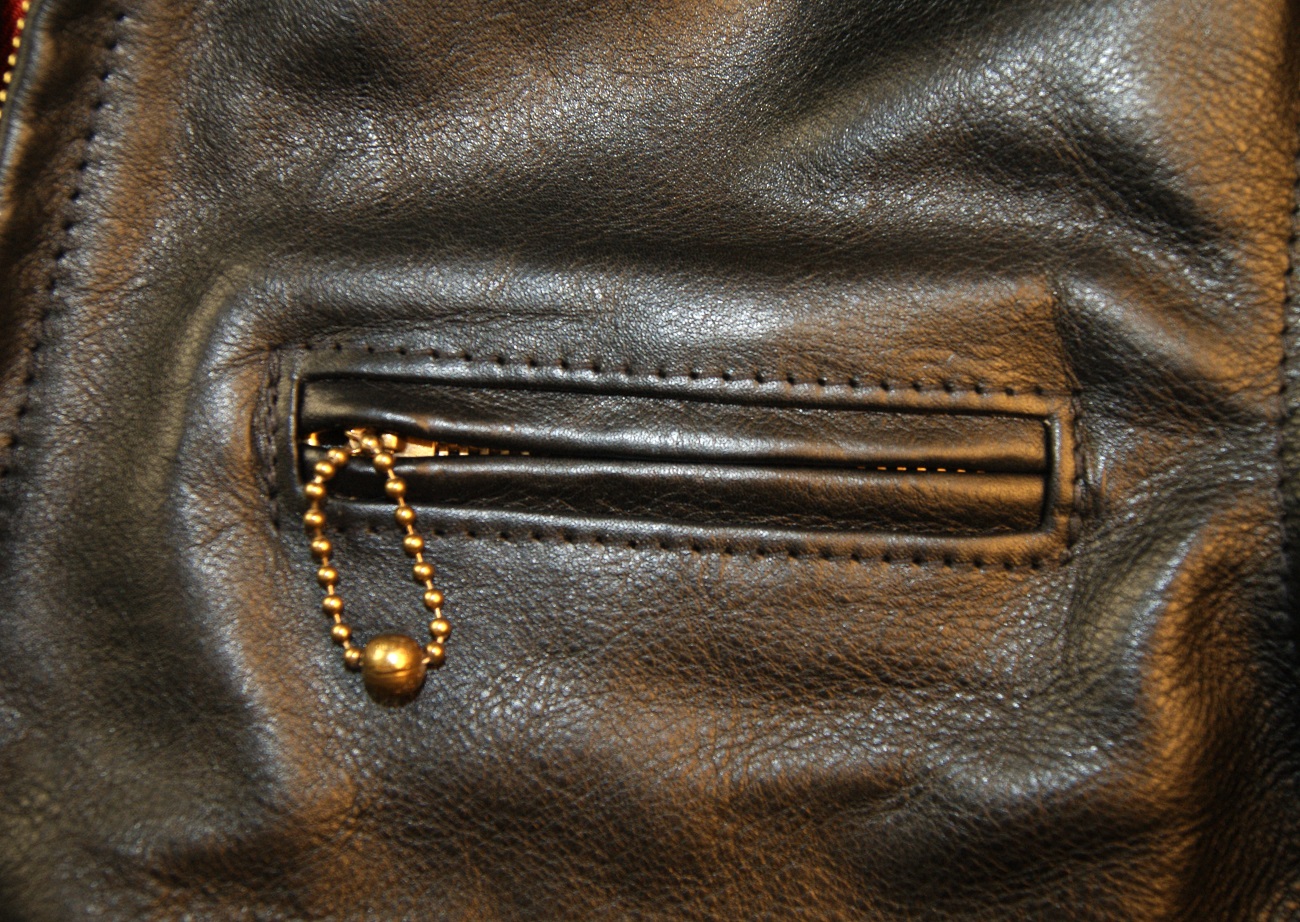 Aero Premier Highwayman Black Vicenza Horsehide CC6 chest pocket.jpg