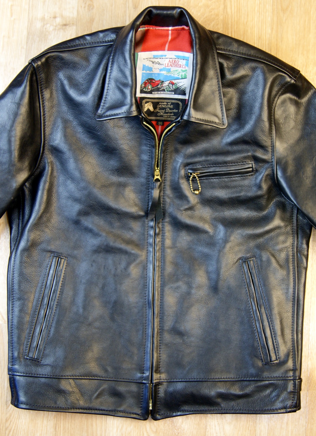 Aero Premier Highwayman Black Vicenza Horsehide CC6 front.jpg