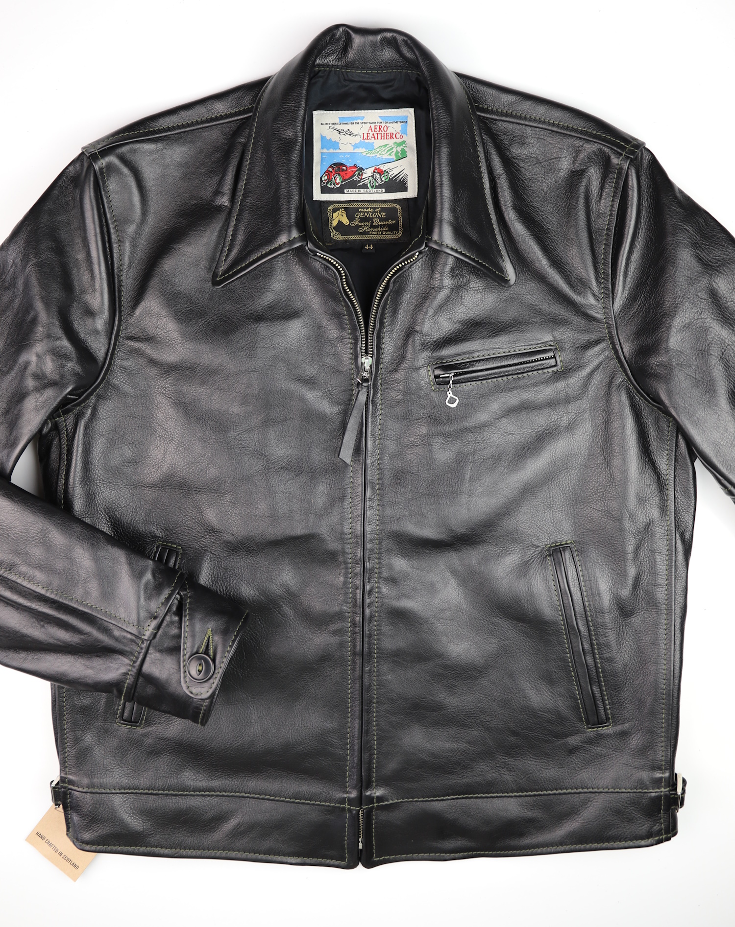 Aero Premier Highwayman Black Vicenza Horsehide CM2 front.jpg