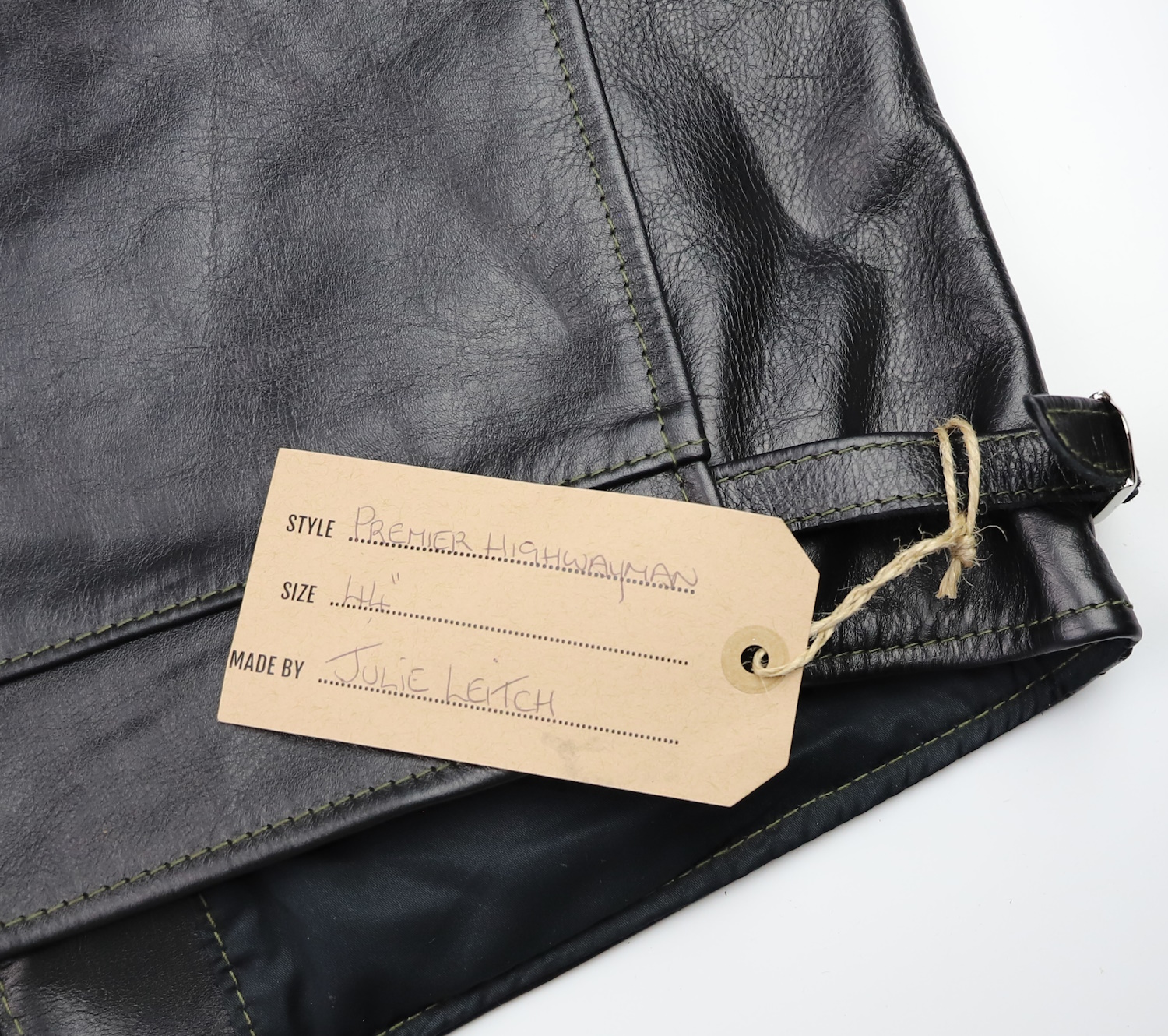 Aero Premier Highwayman Black Vicenza Horsehide CM2 name tag.jpg