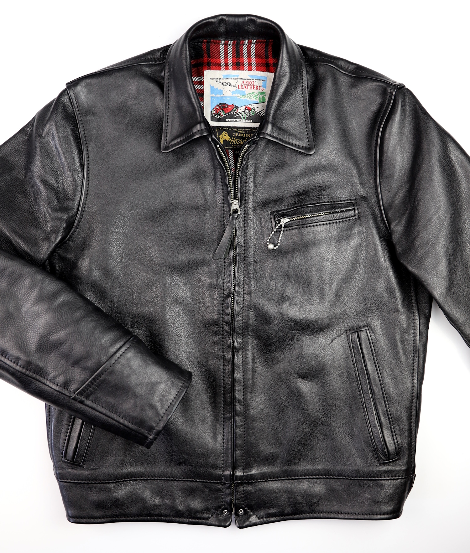 Aero Premier Highwayman Black Vicenza Horsehide MP2 front.jpg