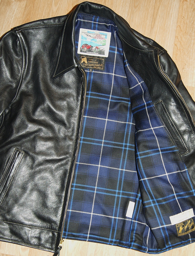 Aero Premier Highwayman Black Vicenza Horsehide Patriot Modern tartan lining.jpg