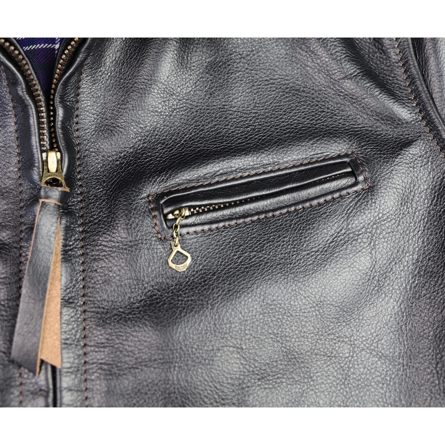 Aero Premier Highwayman Blackened Brown Vicenza CT1 chest pocket.jpg