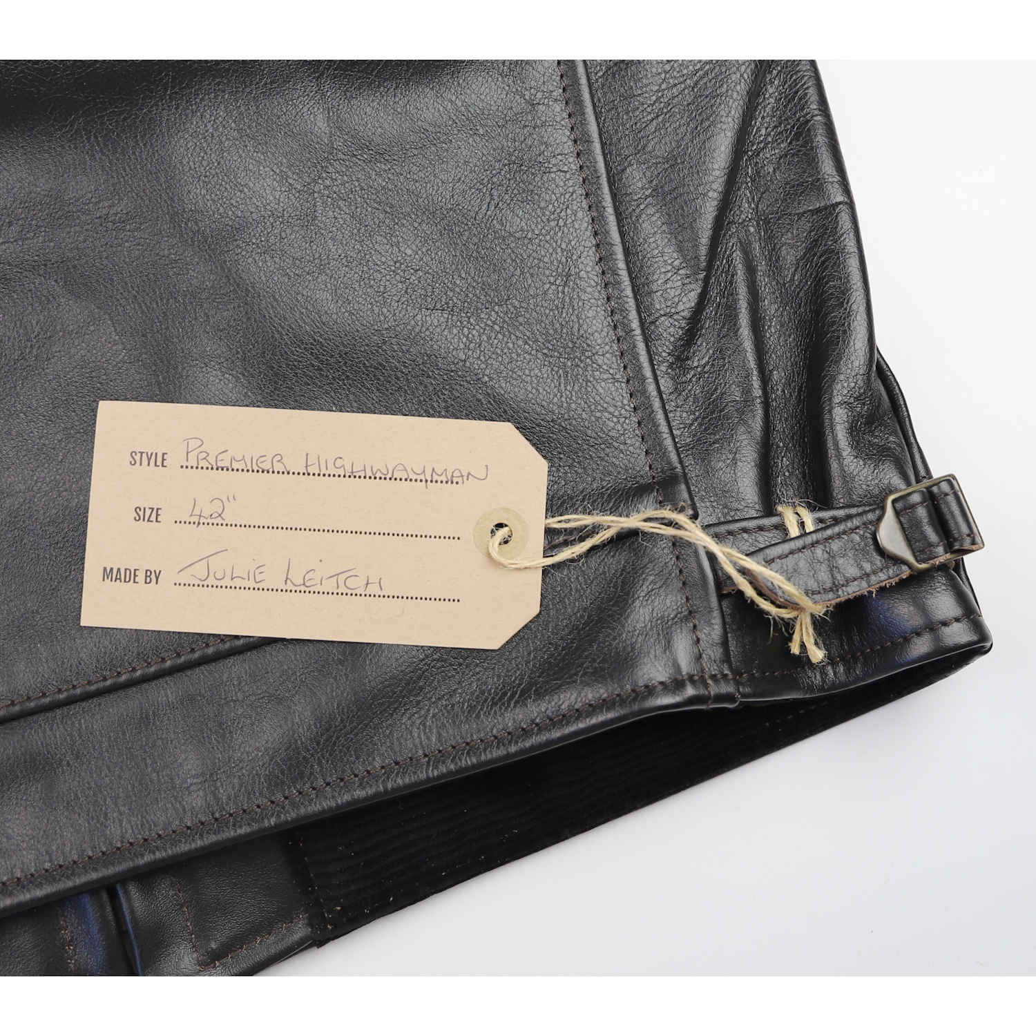 Aero Premier Highwayman Blackened Brown Vicenza CT1 name tag.jpg