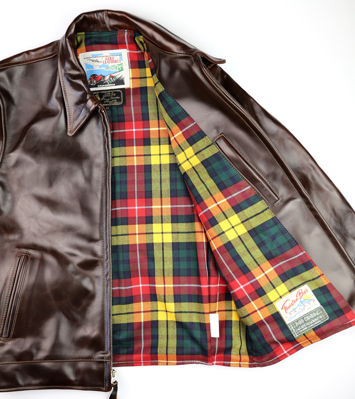 Aero Premier Highwayman Brown CXL FQHH YN4 Buchanan Modern tartan lining.jpg