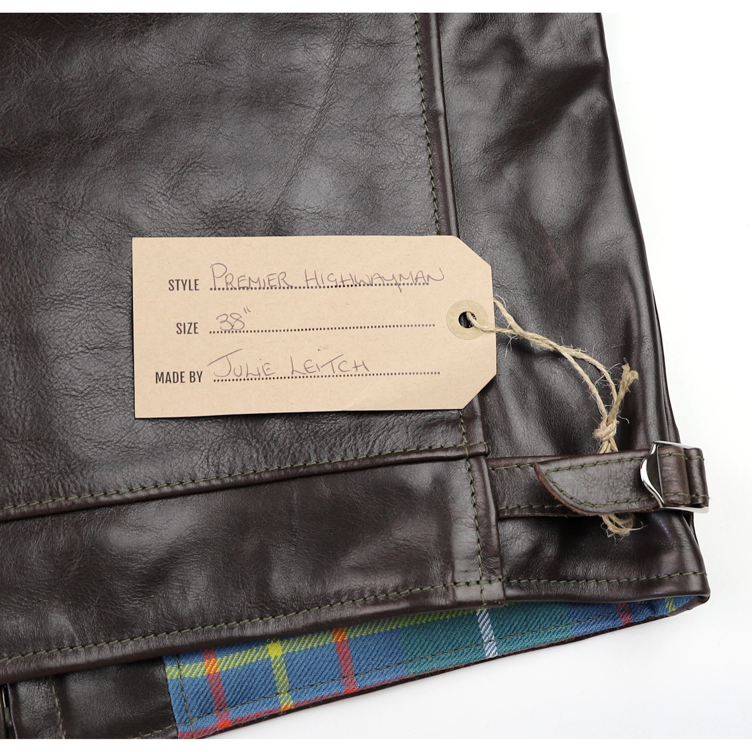 Aero Premier Highwayman Chestnut Badalassi Cowhide WT9 name tag IG square.jpg