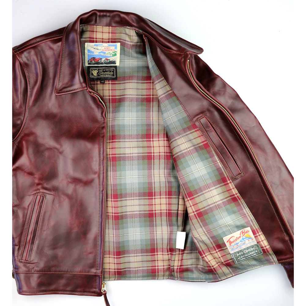 Aero Premier Highwayman Cordovan CXL Steerhide MC9 Auld Scotland tartan lining.jpg