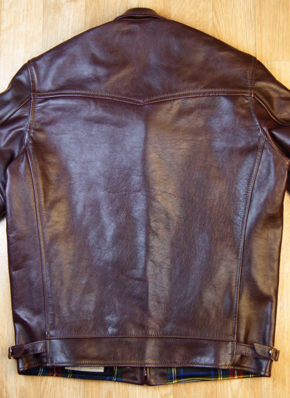 Aero Premier Highwayman Cordovan Vicenza Horsehide CL3 back.jpg