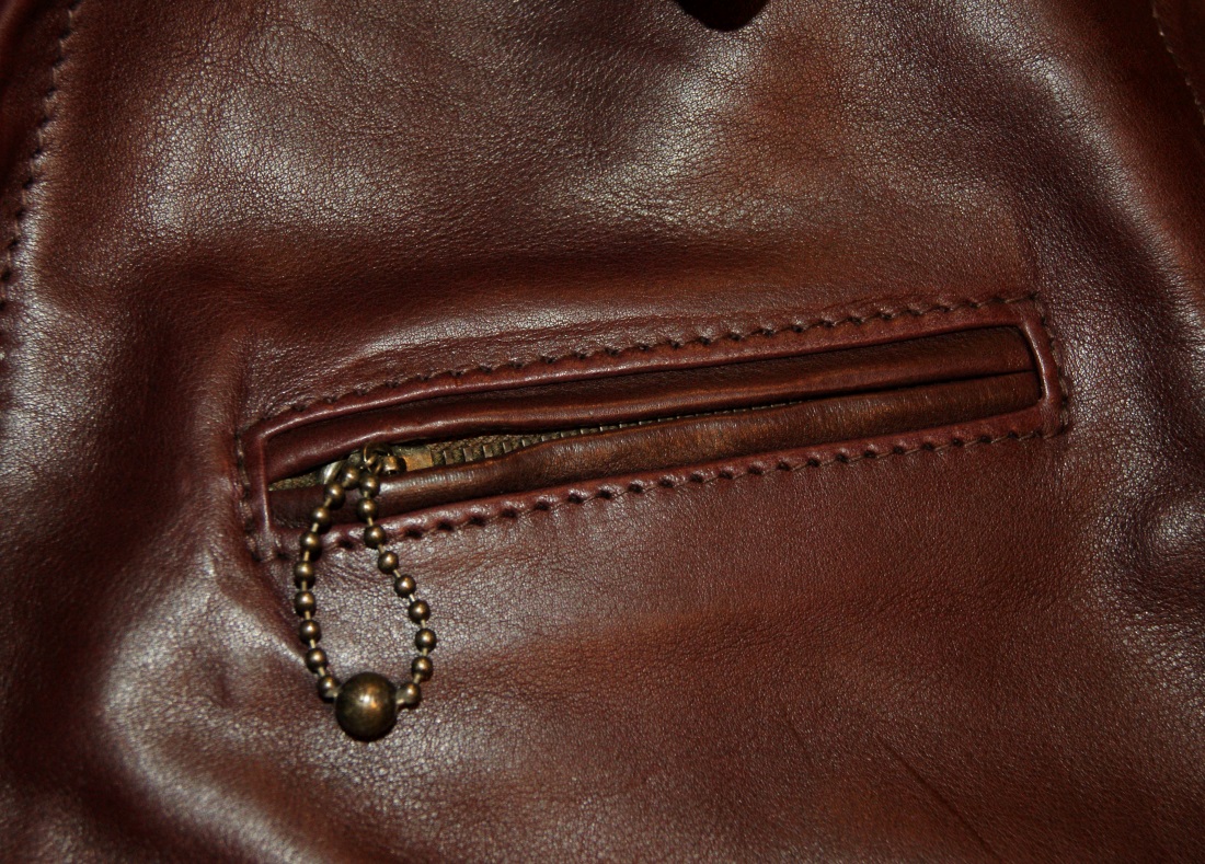 Aero Premier Highwayman Cordovan Vicenza Horsehide KP7 chest pocket.jpg