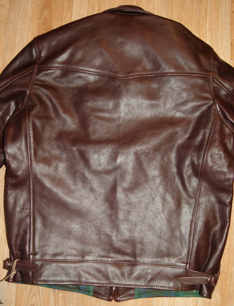 Aero Premier Highwayman Cordovan Vicenza Horsehide size 42 back.jpg