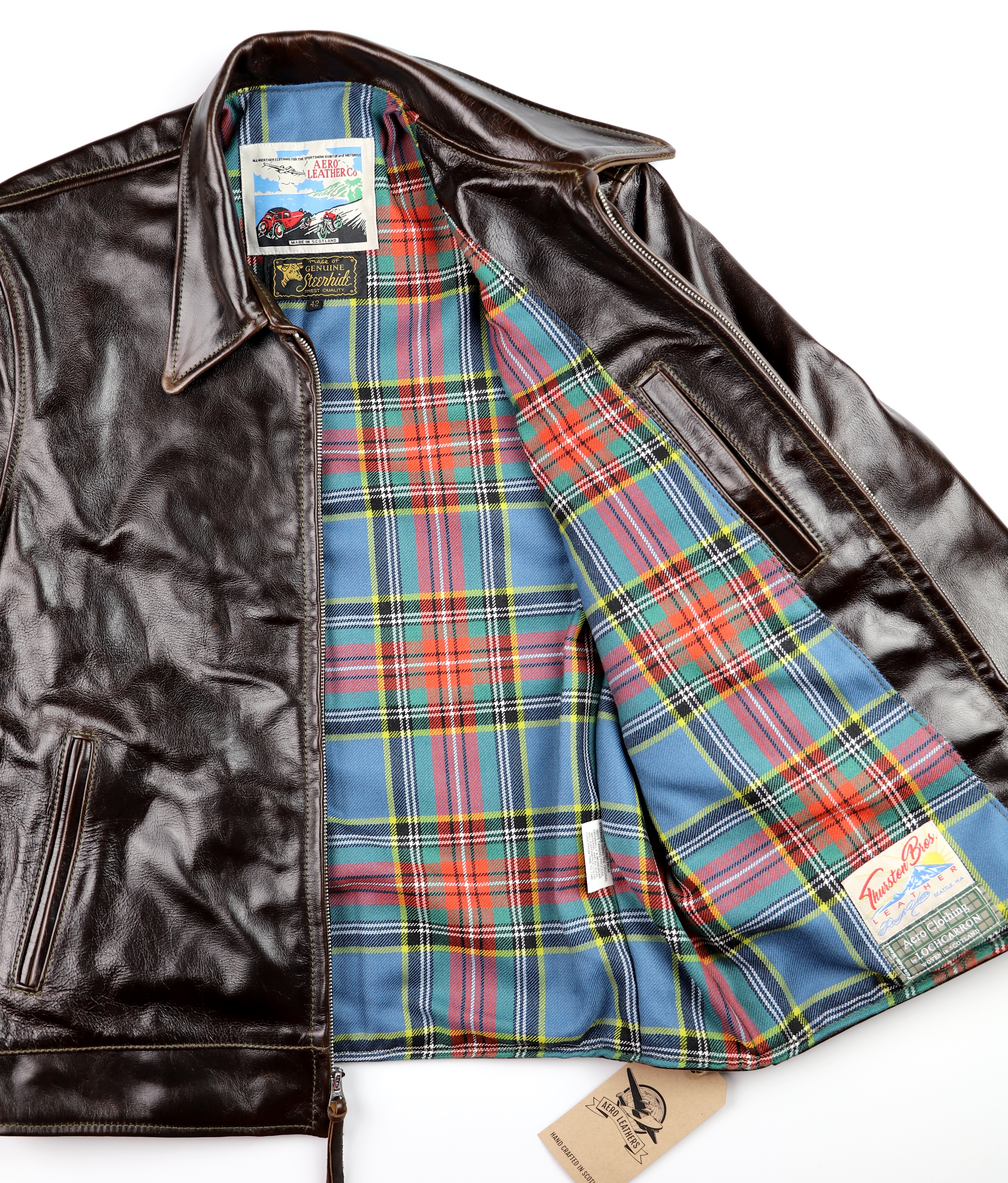 Aero Premier Highwayman Dark Hickory Vancouver MacBeth Ancient tartan lining.jpg