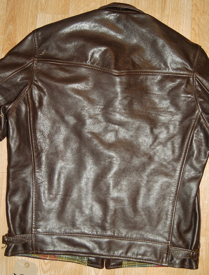 Aero Premier Highwayman Dark Seal Vicenza Horsehide back.jpg