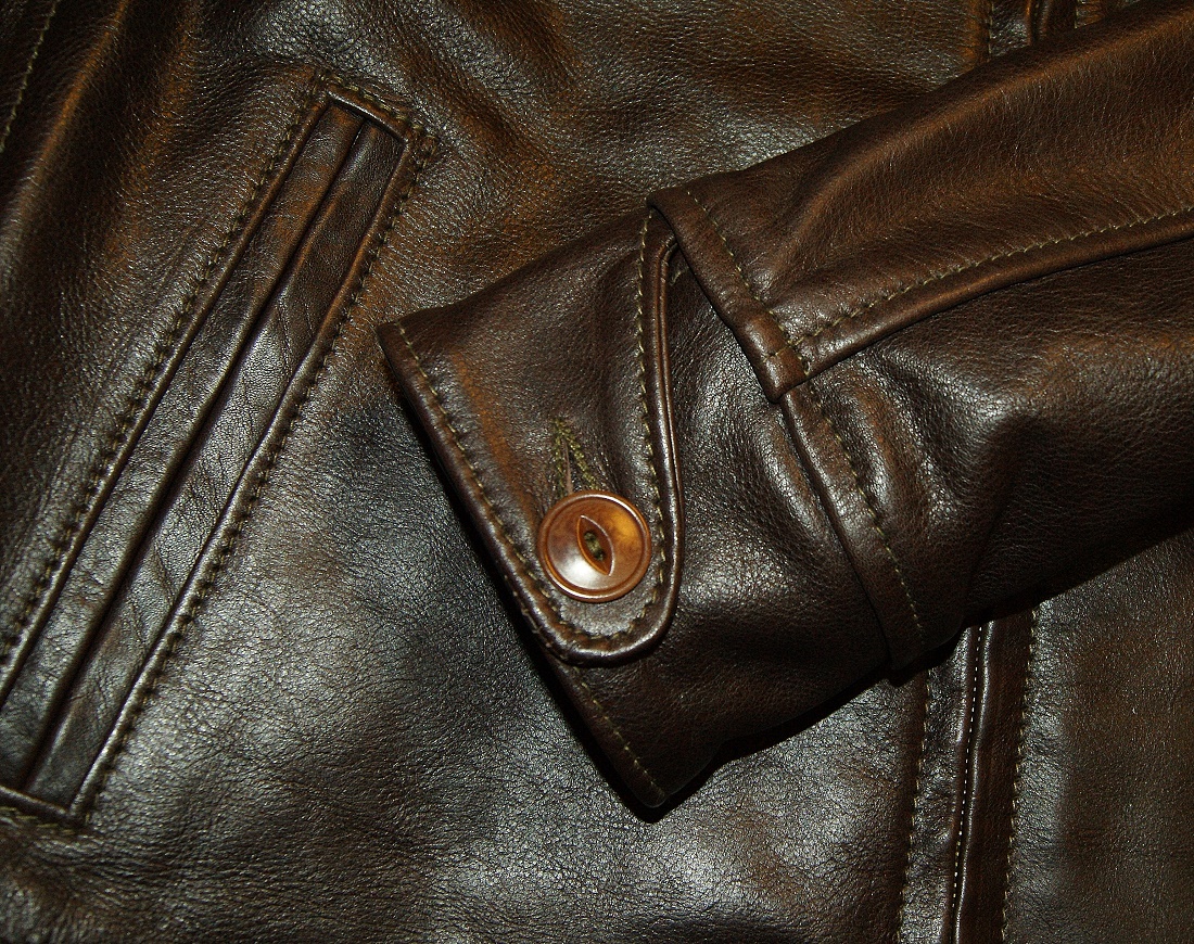 Aero Premier Highwayman Dark Seal Vicenza Horsehide cuff.jpg