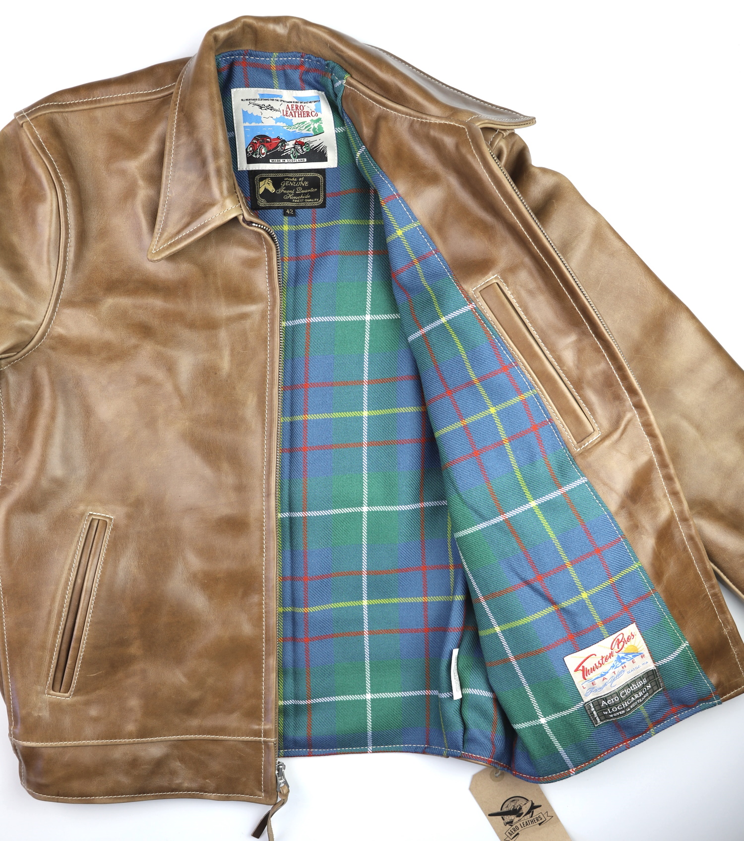 Aero Premier Highwayman Natural CXL FQHH DW7 Inglis Ancient heavyweight tartan lining.jpg