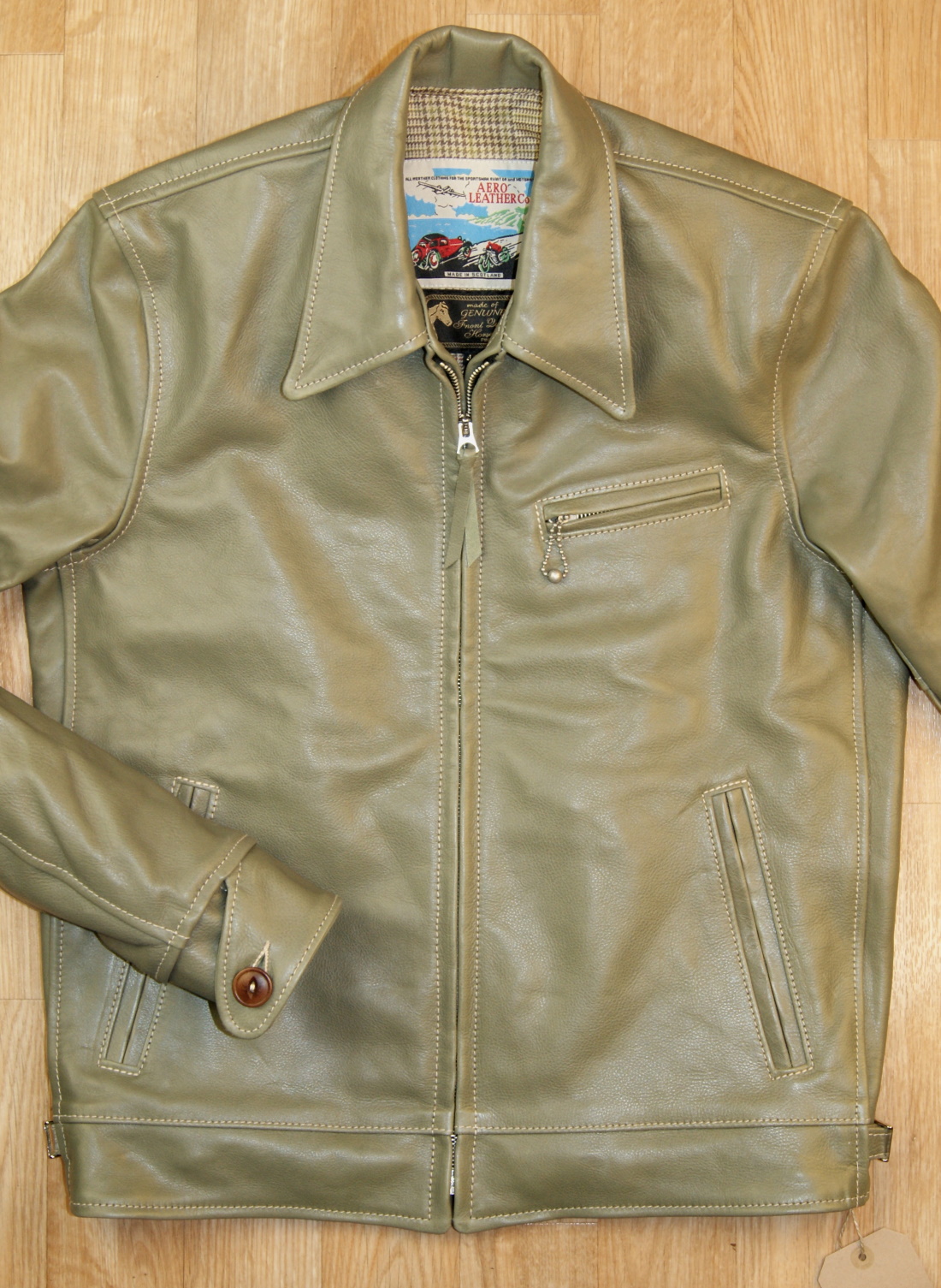 Aero Premier Highwayman Olive Vicenza Horsehide front.jpg