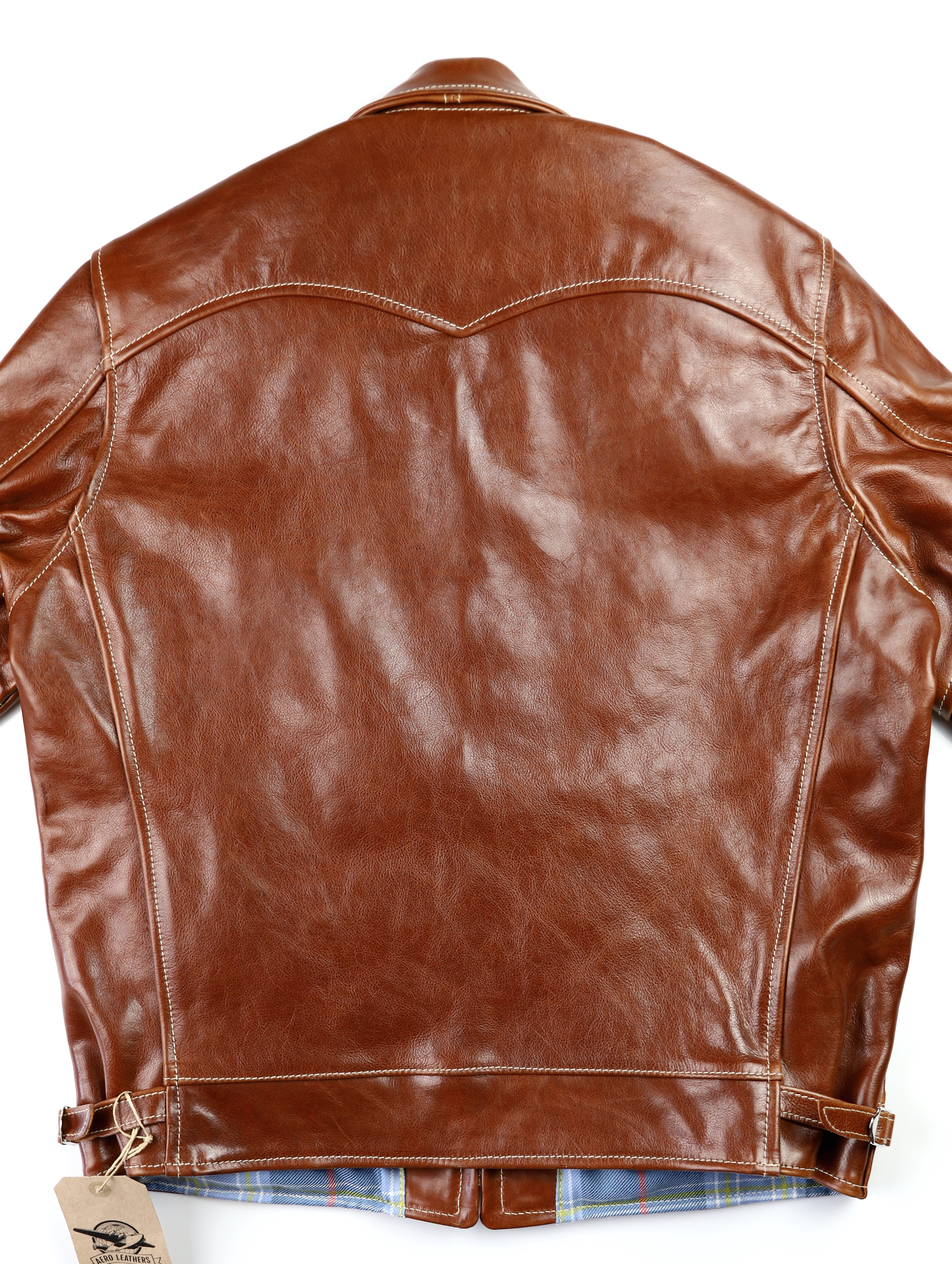 Aero Premier Highwayman Russet Badalassi Cowhide YCZ back.jpg