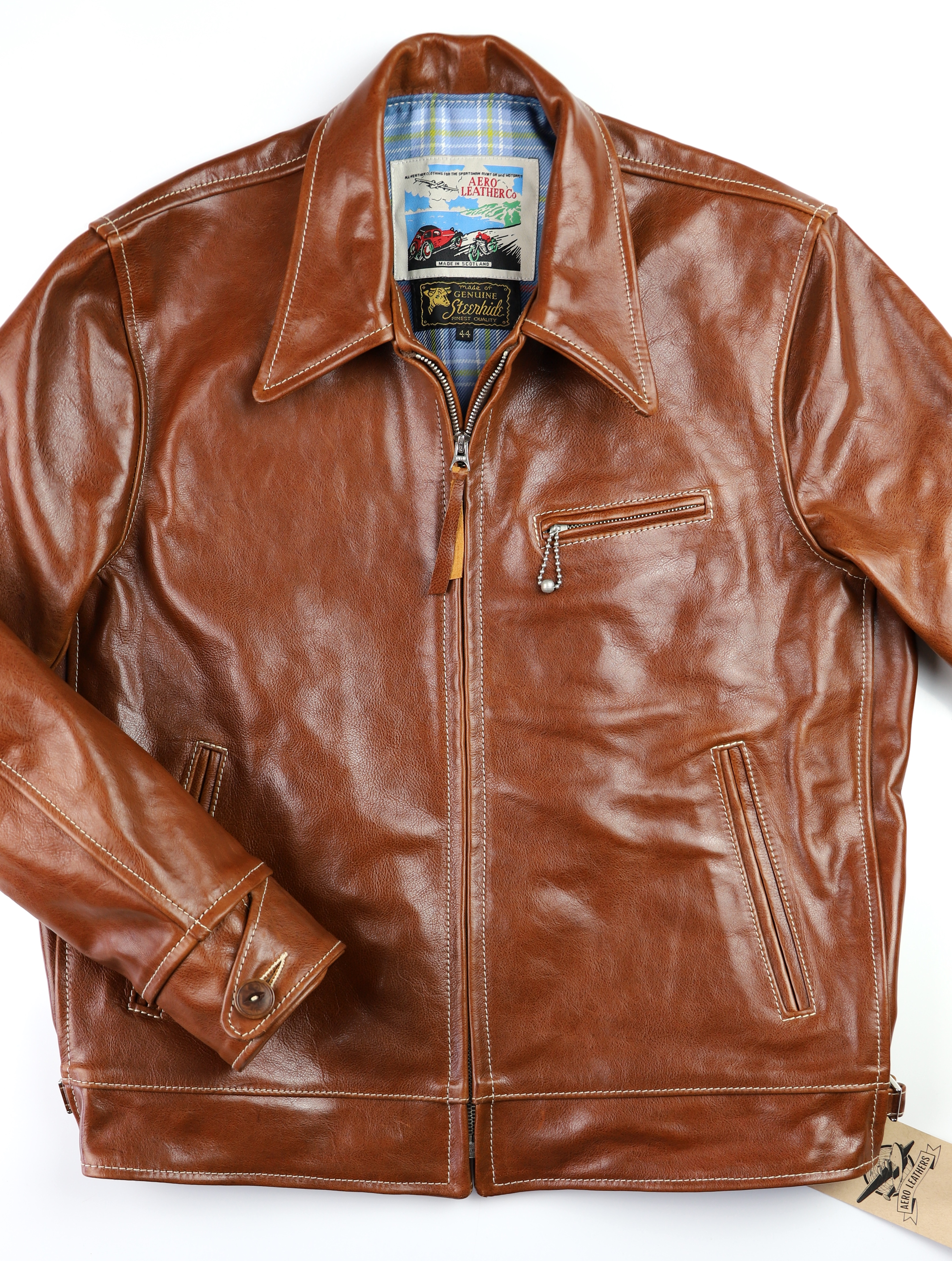 Aero Premier Highwayman Russet Badalassi Cowhide YCZ front.jpg