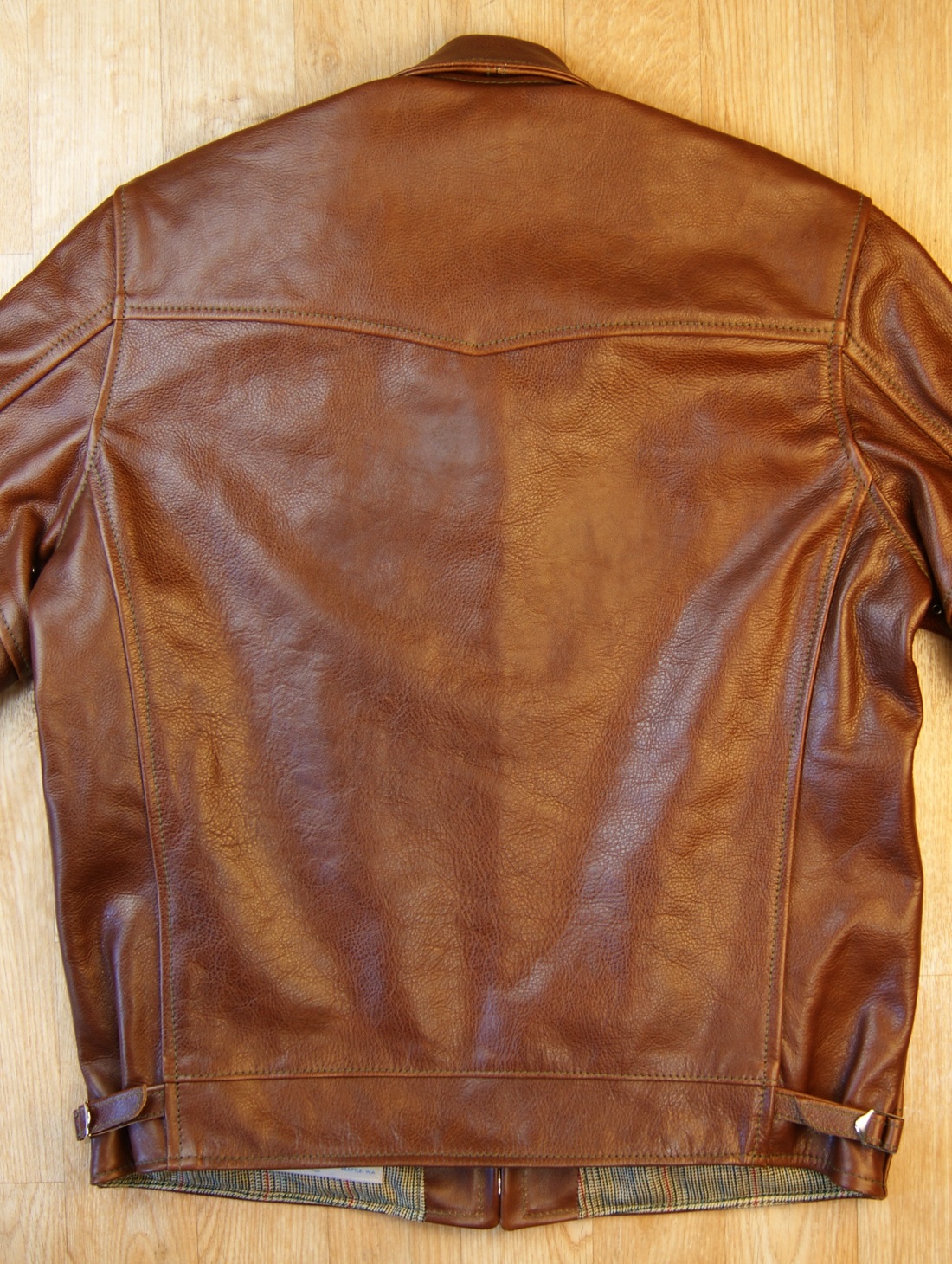 Aero Premier Highwayman Russet Vicenza Horsehide back.jpg