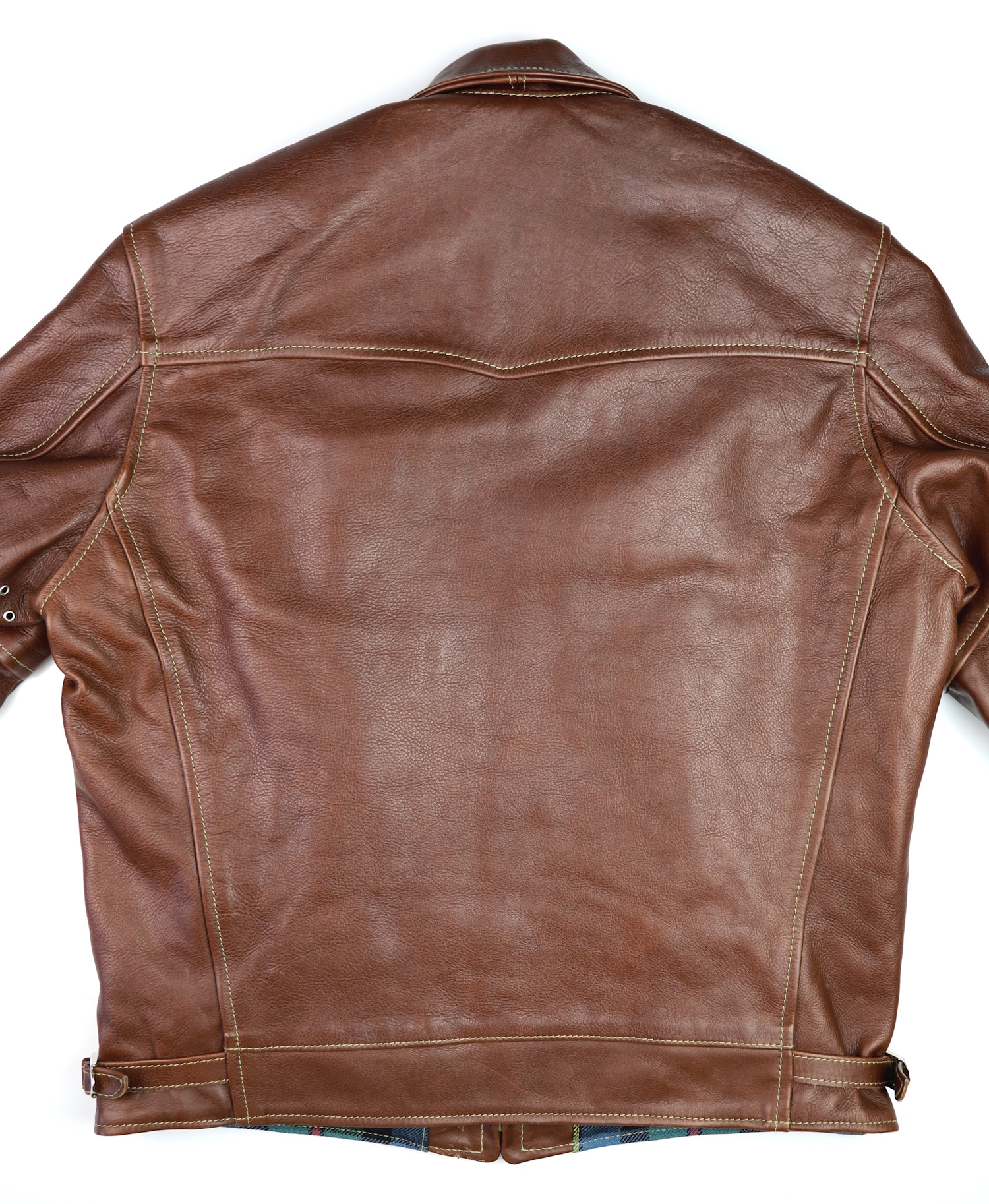 Aero Premier Highwayman Russet Vicenza Horsehide JM Gently Used back.jpg