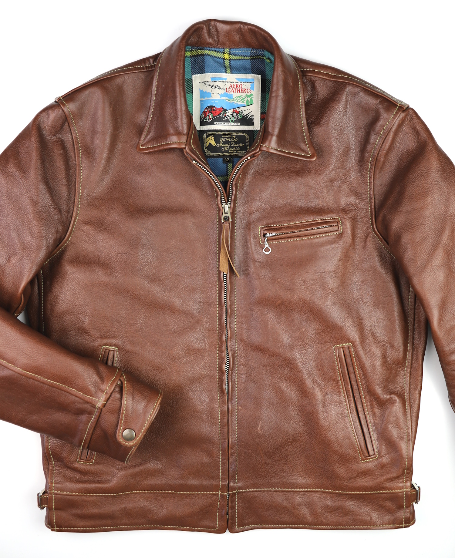 Aero Premier Highwayman Russet Vicenza Horsehide JM Gently Used front.jpg