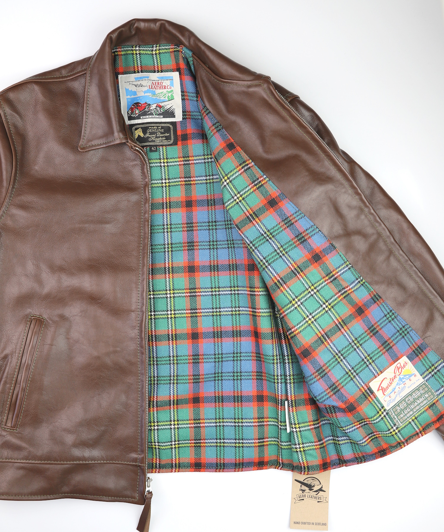 Aero Premier Highwayman Seal Vicenza D9B Cunningham Hunting Ancient heavyweight tartan lining.jpg