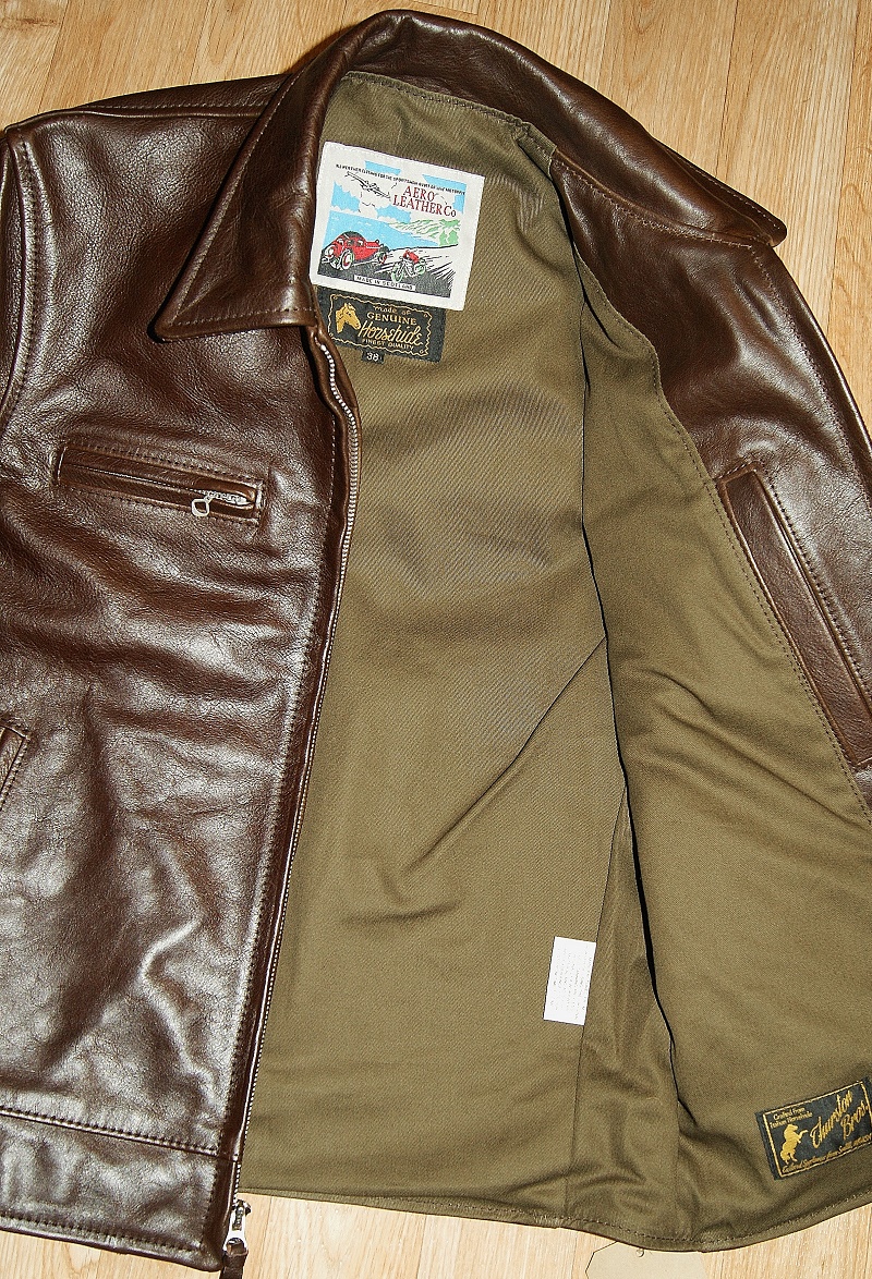 Aero Premier Highwayman Seal Vicenza Horsehide olive drill lining smaller.jpg