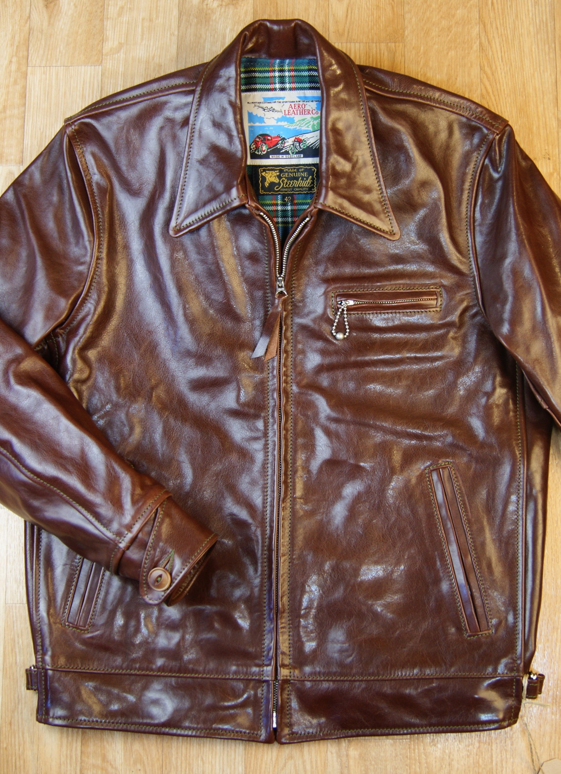 Aero Premier Highwayman Tobacco Badalassi Cowhide front.jpg