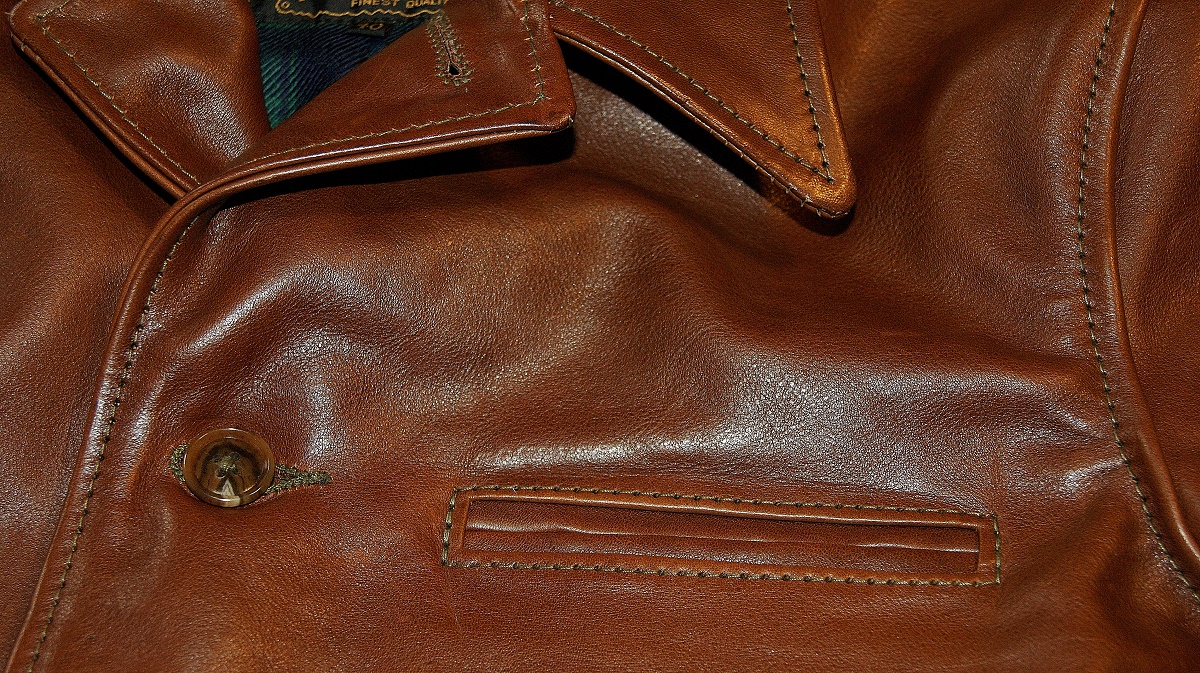 Aero Premier Maxwell Russet Vicenza Horsehide chest pocket.jpg