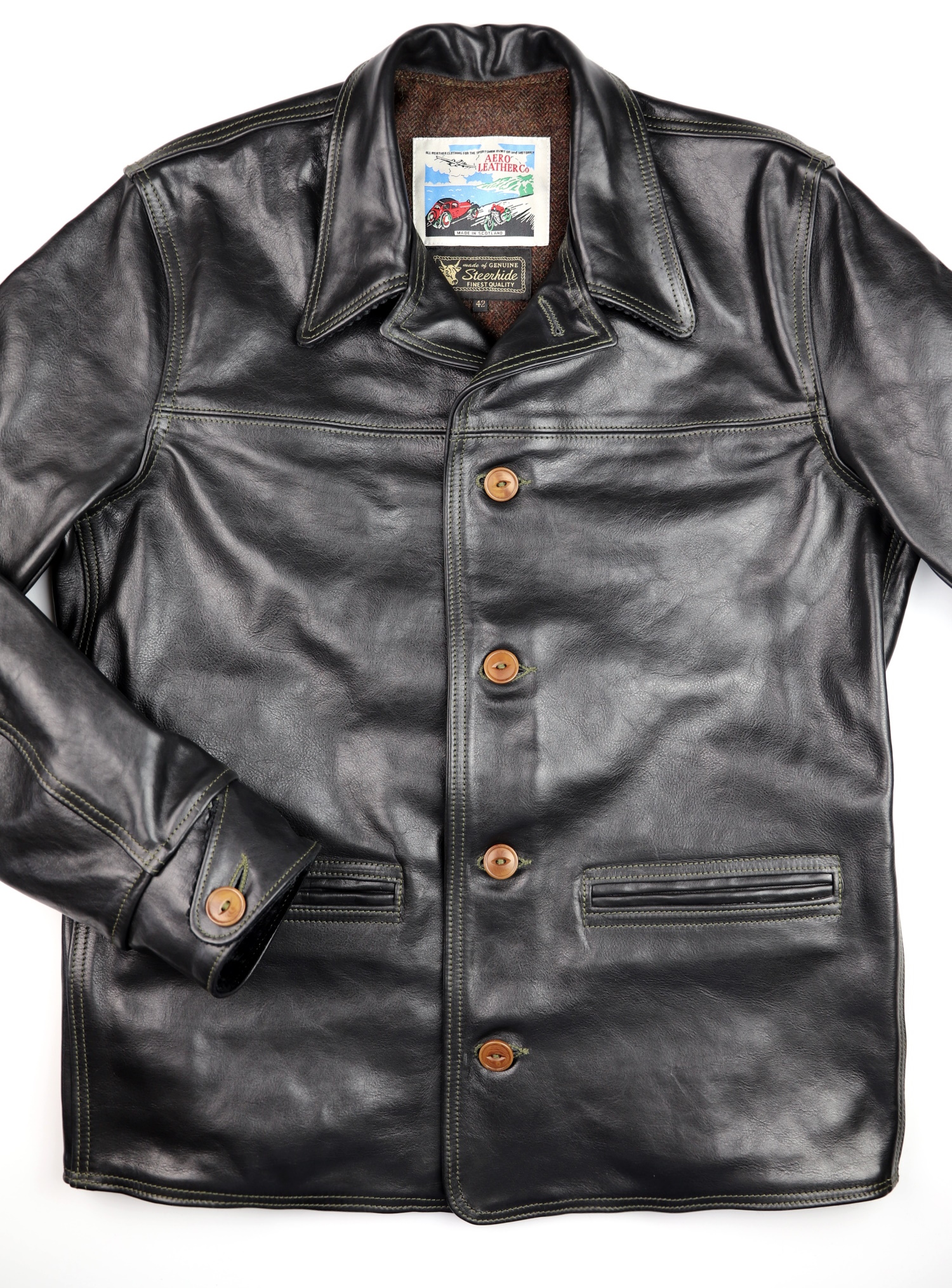 Aero Premier Work Coat Black Badalassi front.jpg