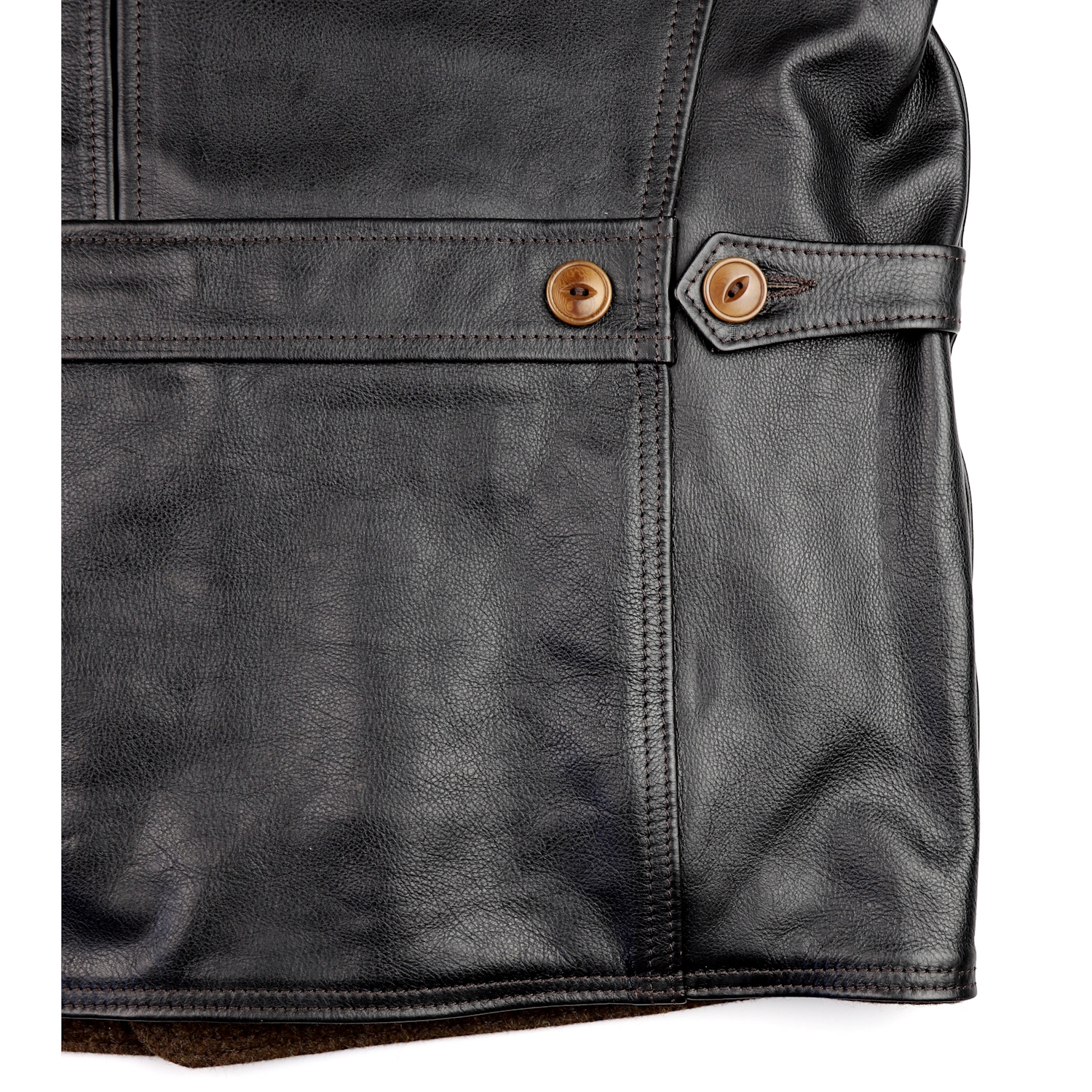Aero Premier Work Coat Blackened Brown Vicenza side adjuster IG square.jpg