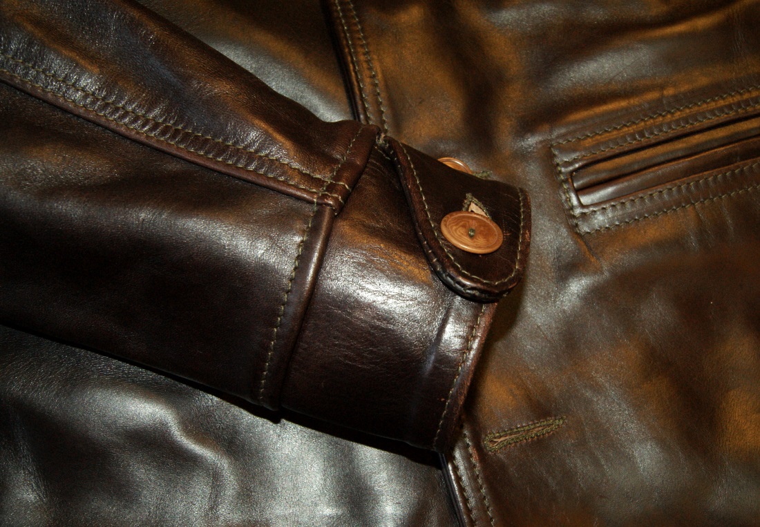 Aero Premier Work Coat Brown CXL FQHH cuff.jpg