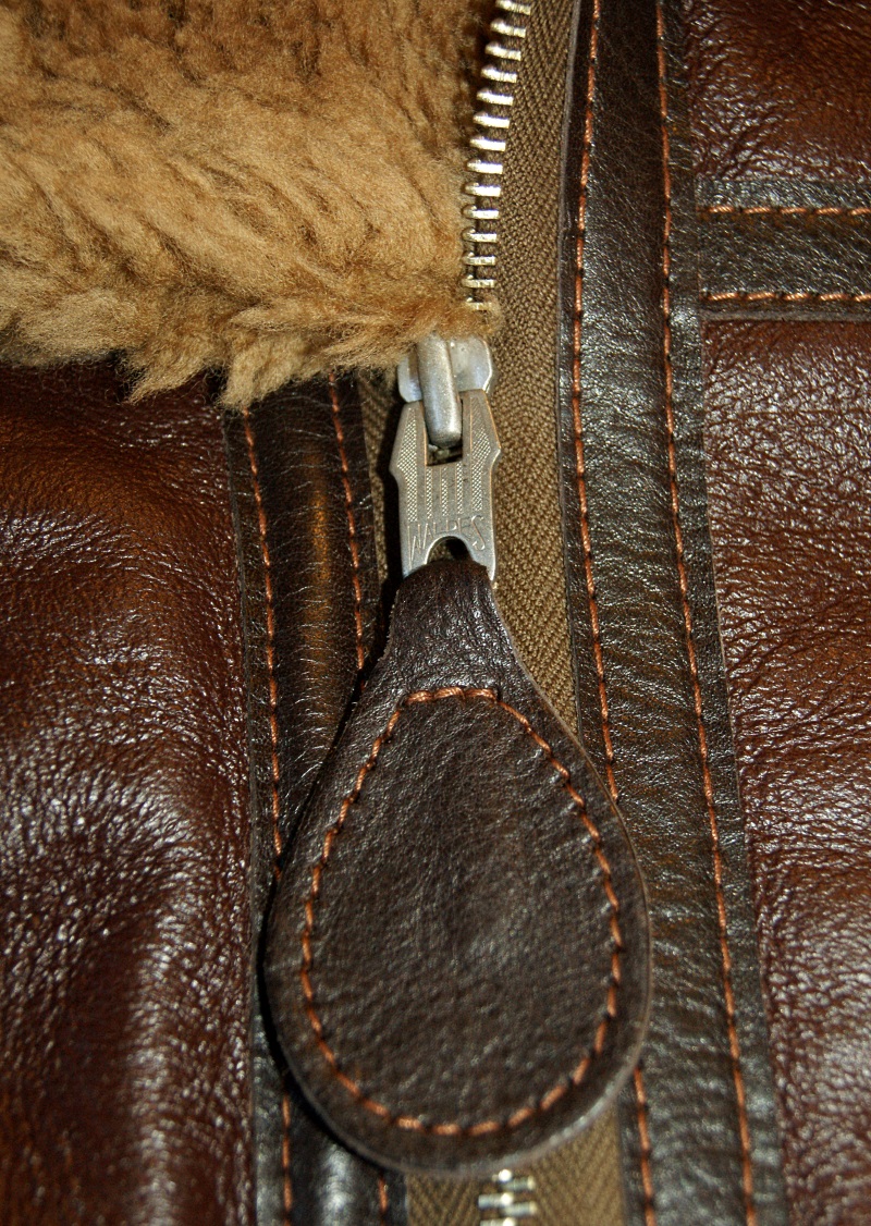 Aero RAF Russet Shearling zipper pull.jpg