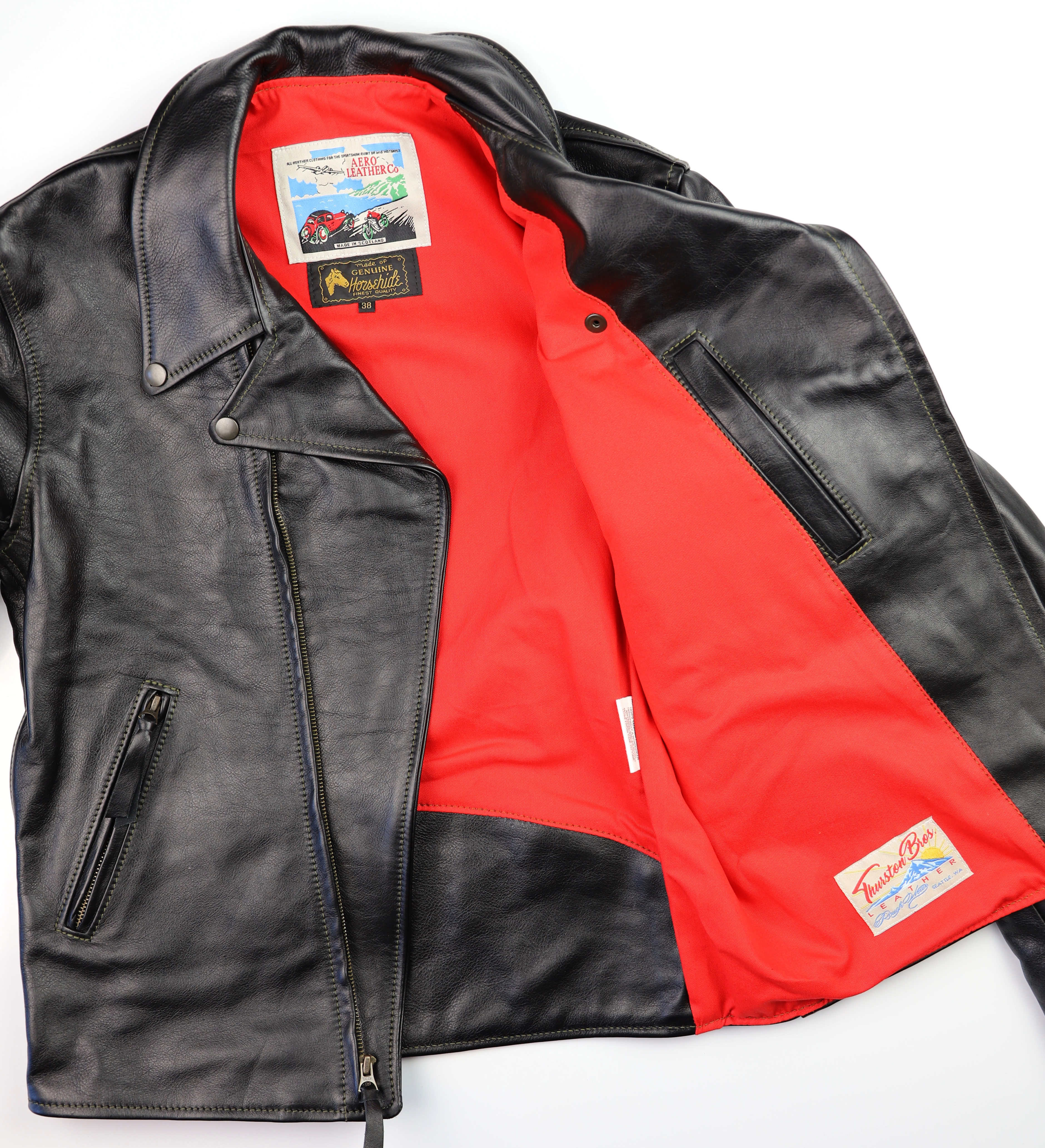 Aero Ridley Black Vicenza Horsehide EB6 red cotton drill lining.jpg