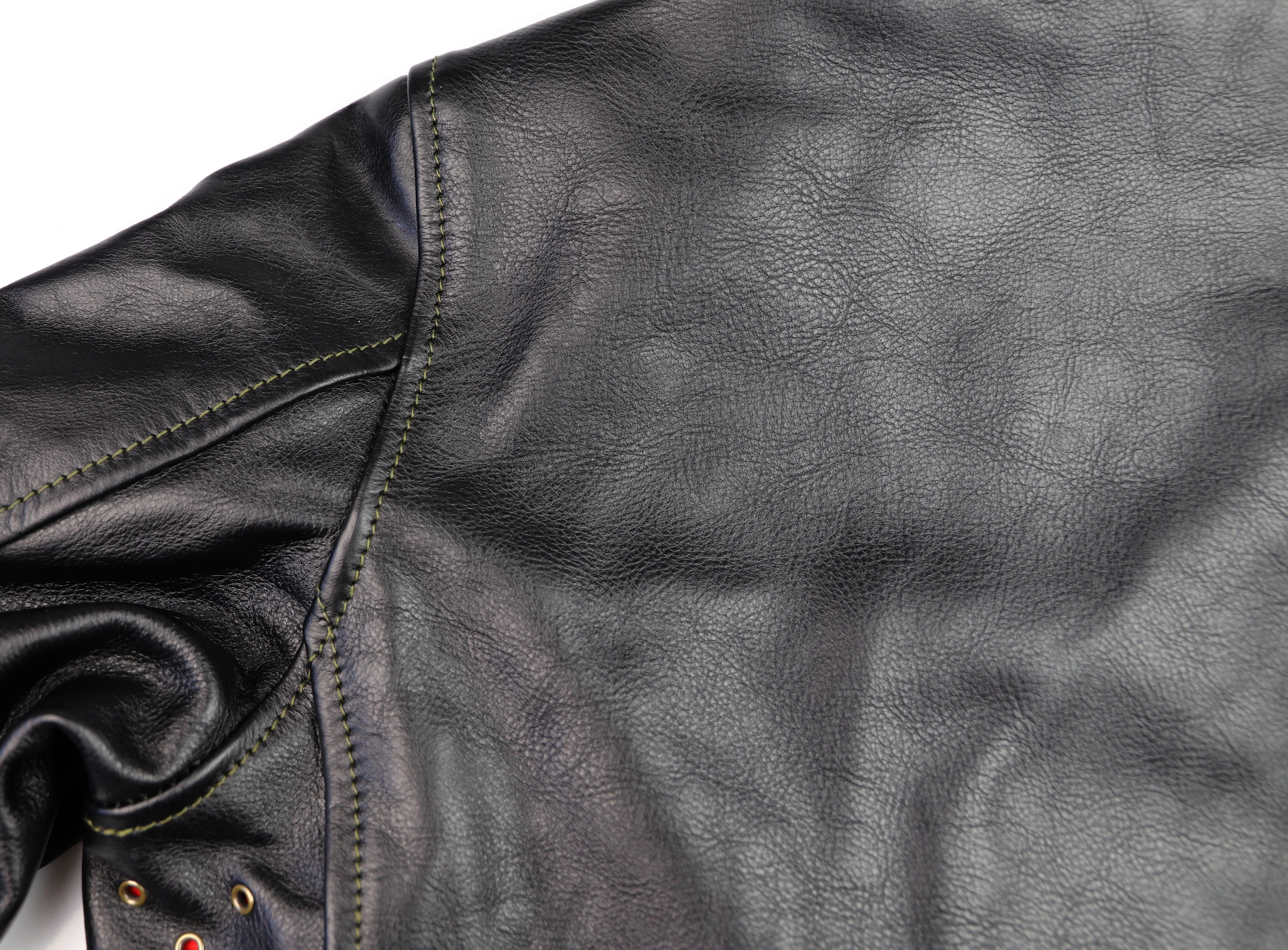 Aero Ridley Black Vicenza Horsehide EB6 shoulder seam.jpg