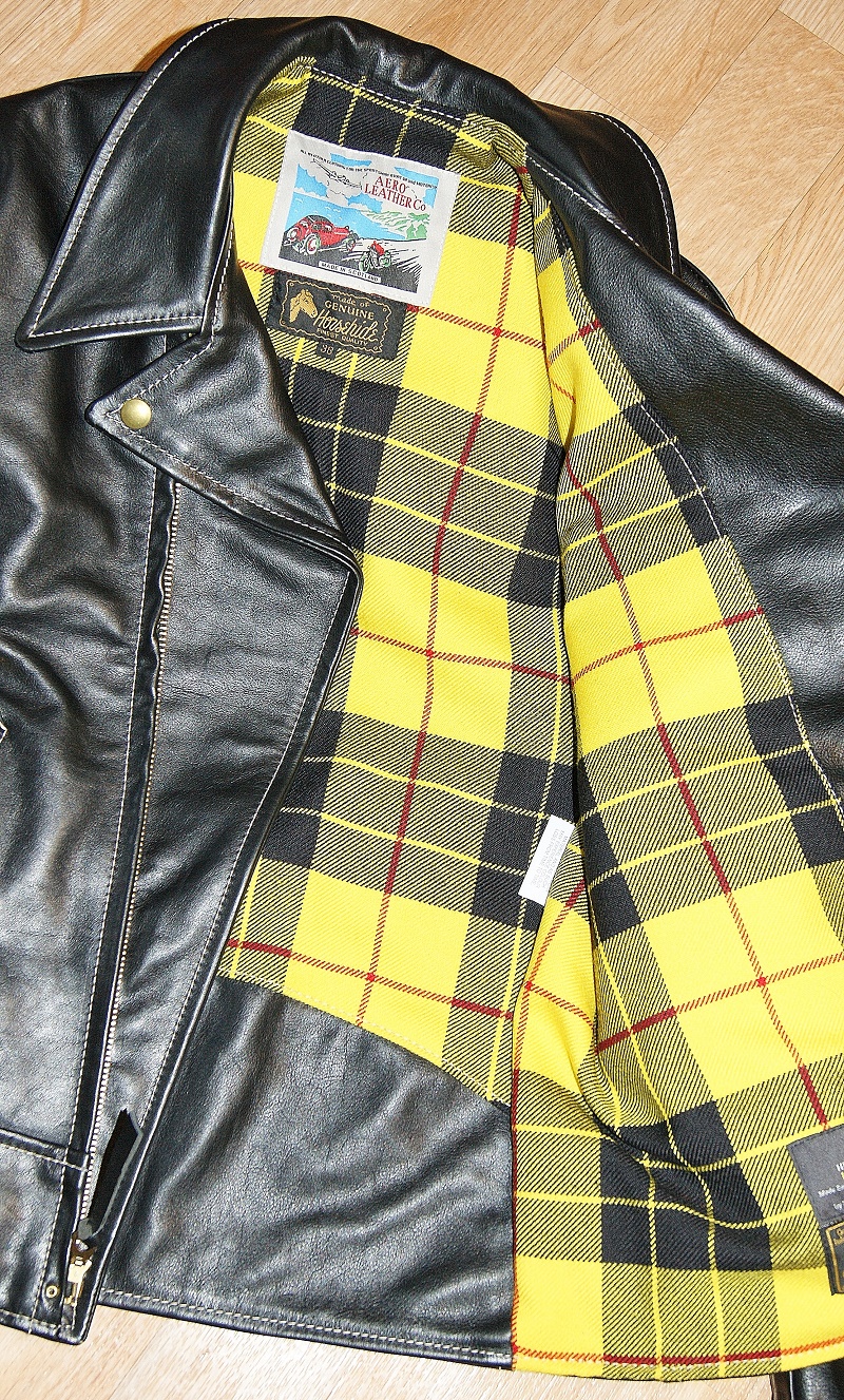 Aero Ridley Black Vicenza Horsehide MacLeod Dress Modern tartan lining.jpg