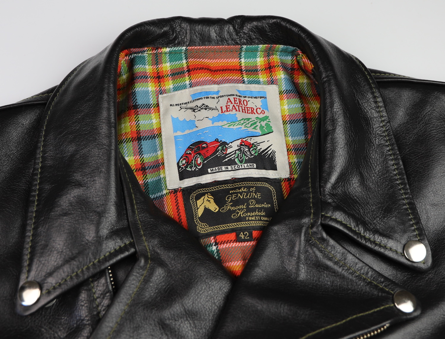 Aero Ridley Blackened Brown Vicenza Horsehide F6V tag.jpg