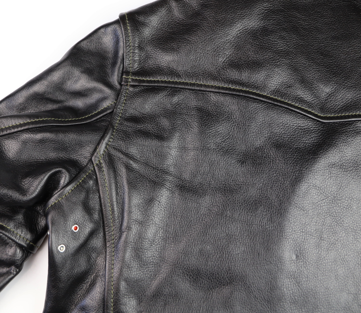 Aero Ridley Blackened Brown Vicenza Horsehide F6V yoke.jpg