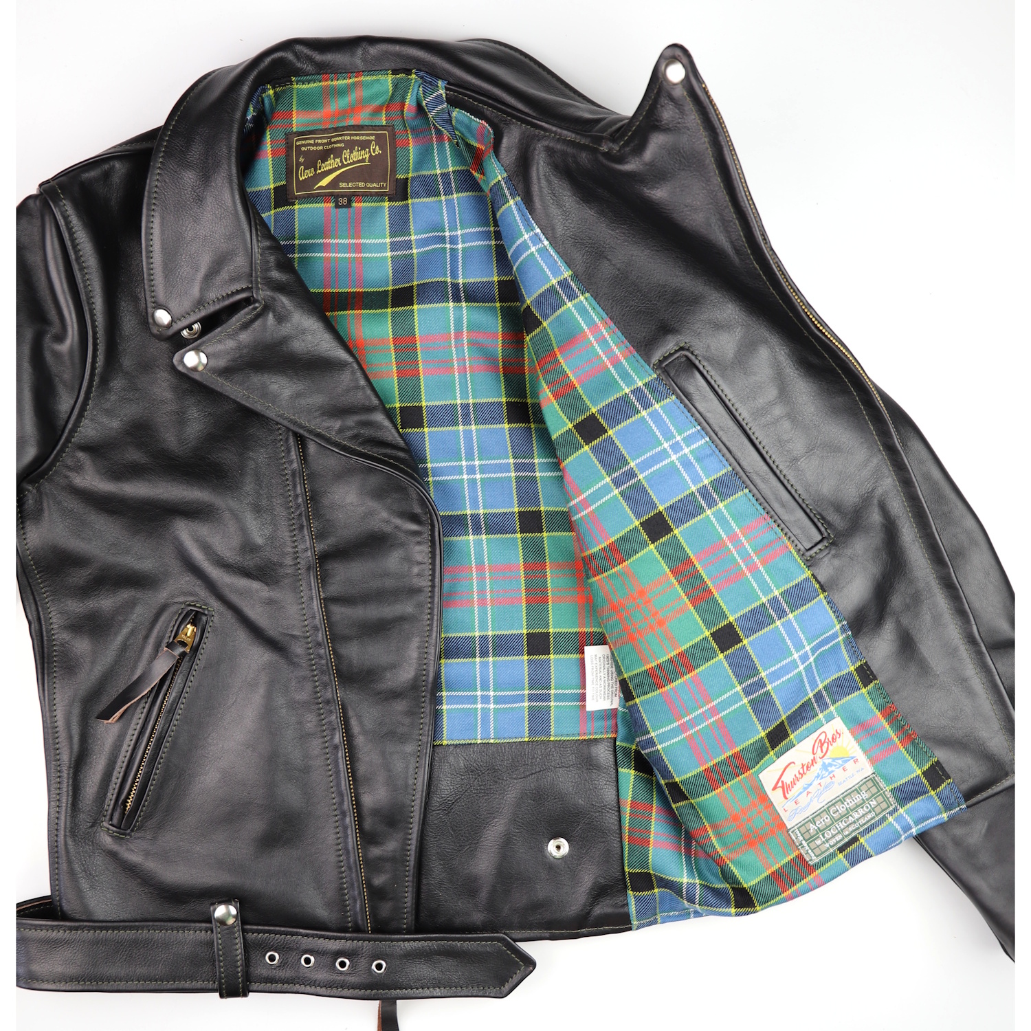 Aero Ridley Blackened Brown Vicenza Horsehide NR9 Paisley Ancient tartan lining  IG square.jpg