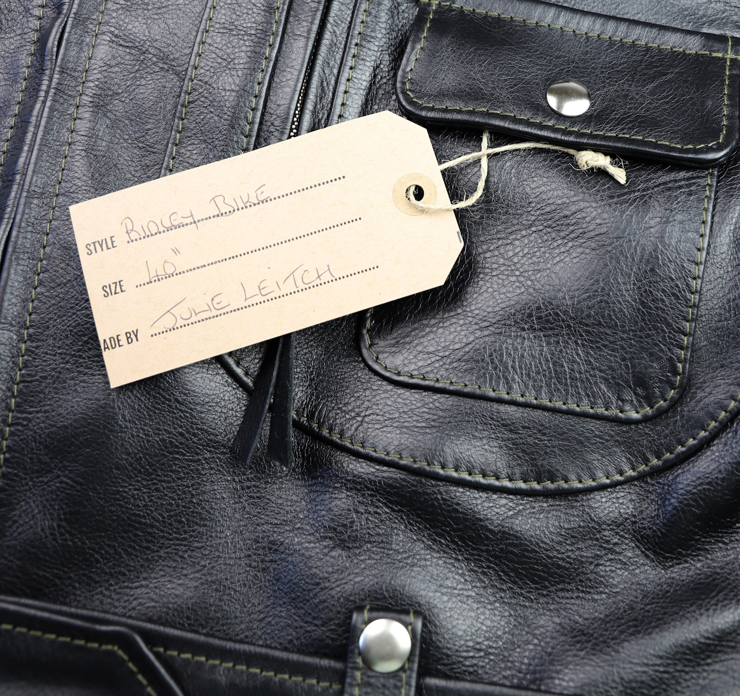 Aero Ridley Blackened Brown Vicenza Horsehide QN8 name tag.jpg