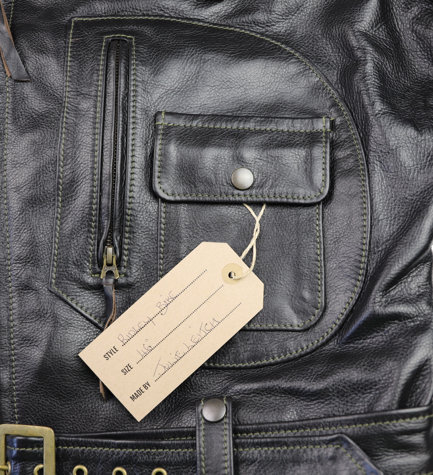 Aero Ridley Blackened Brown Vicenza Horsehide RM6 name tag.jpg