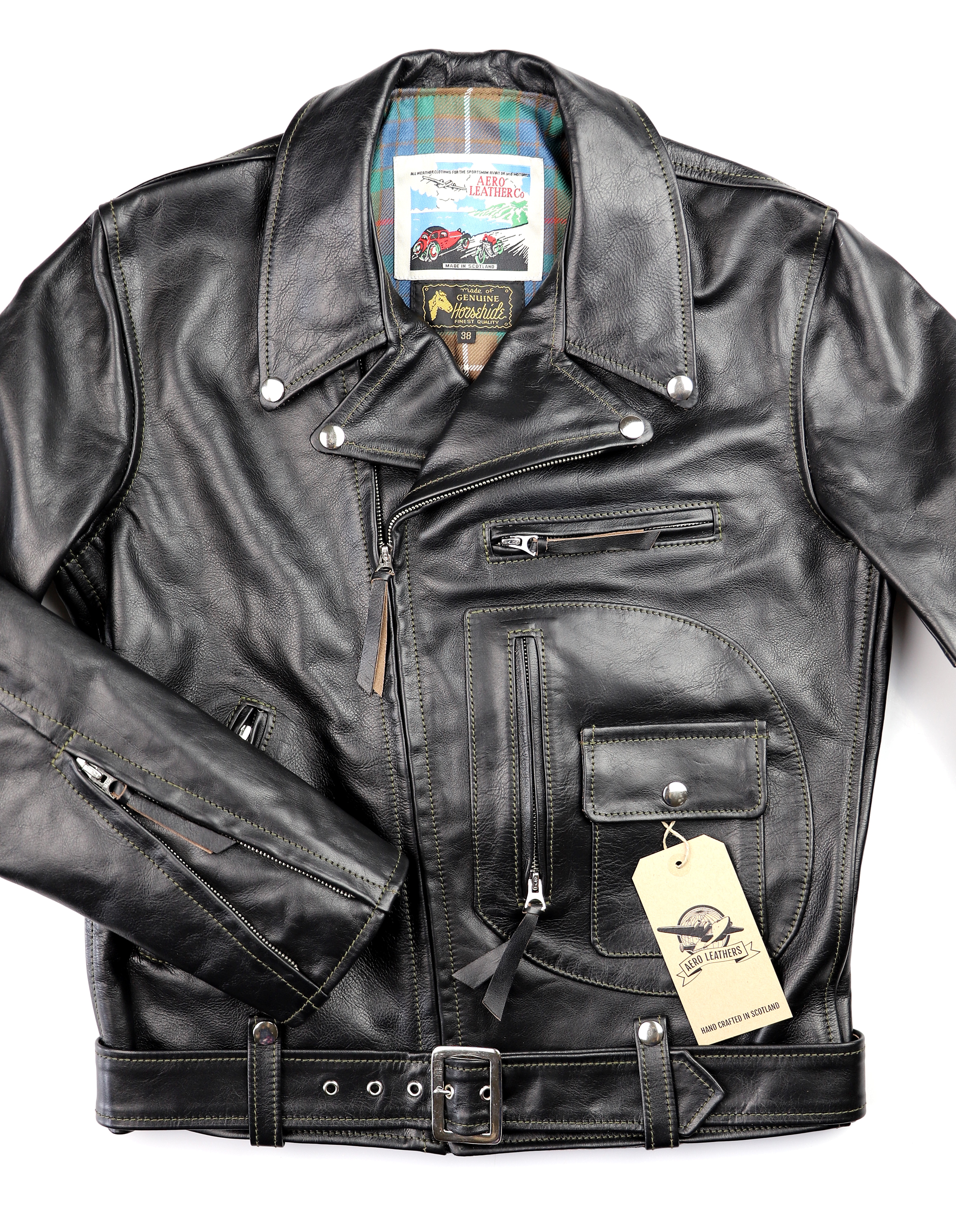 Aero Ridley Blackened Brown Vicenza Horsehide VJX4 front.jpg