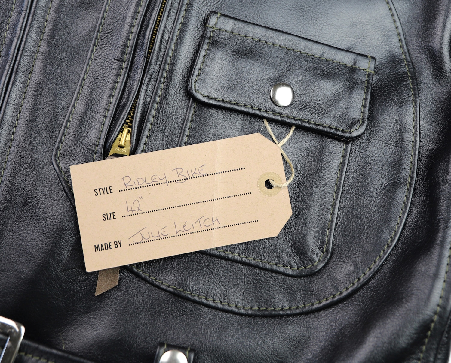 Aero Ridley Blackened Brown Vicenza Horsehide Y32 name tag.jpg