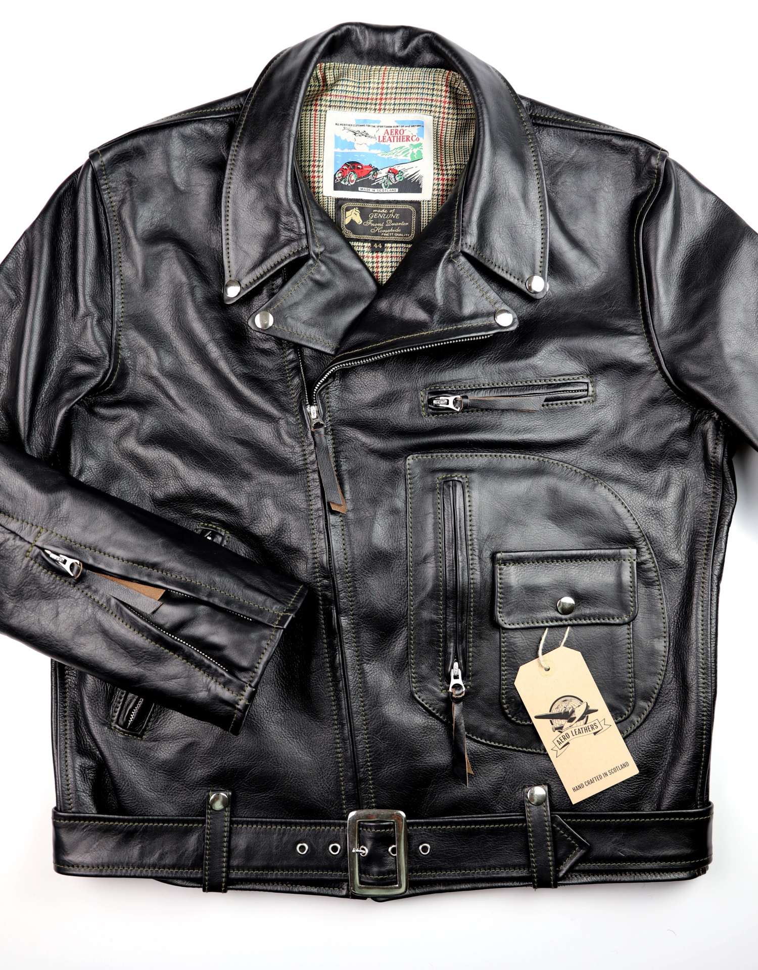 Aero Ridley D-Pocket Blackened Brown Vicenza Horsehide SC7 front.jpg