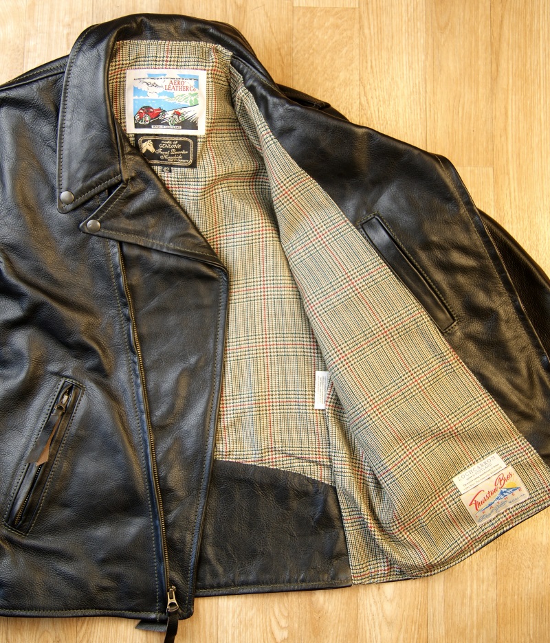 Aero Ridley D-Pocket Blackened Brown Vicenza YQ8 Minto Check Tweed lining.jpg