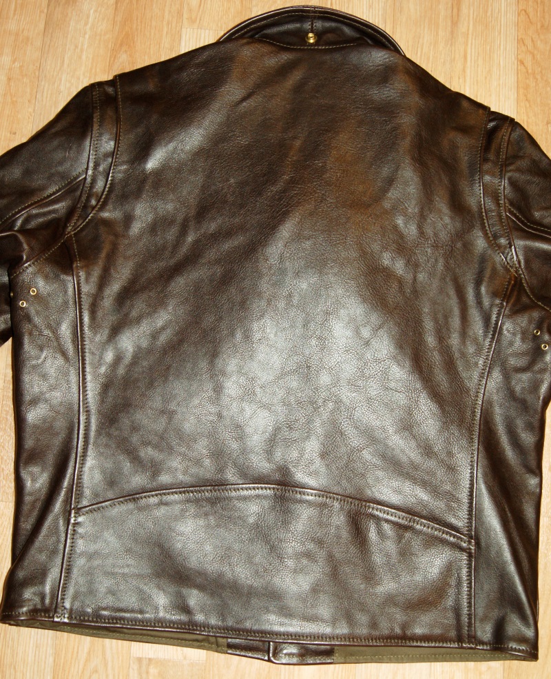 Aero Ridley Dark Seal Vicenza Horsehide size 48 fur collar back.jpg