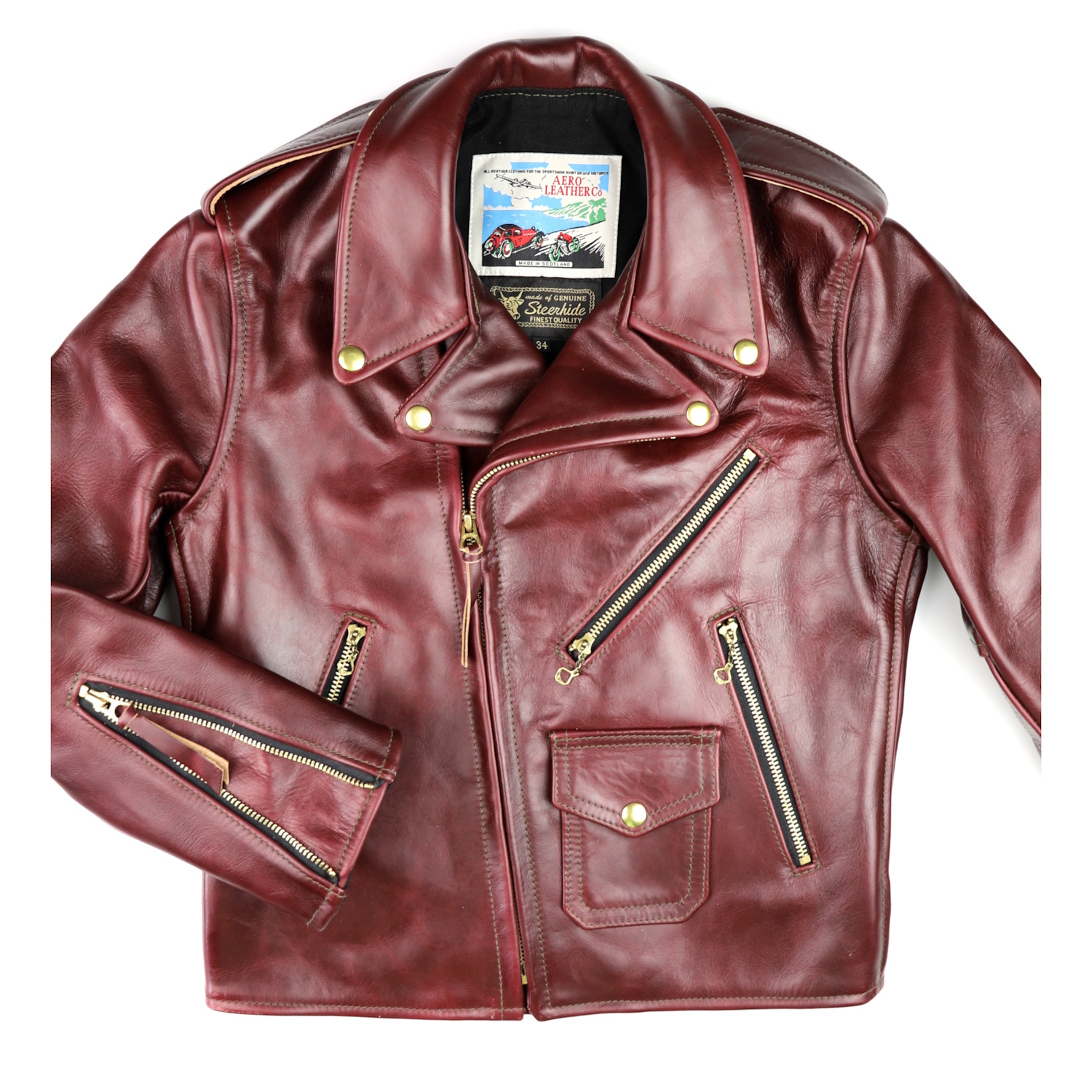 Aero Ridley Indian Ranger Cordovan CXL Steerhide front.jpg