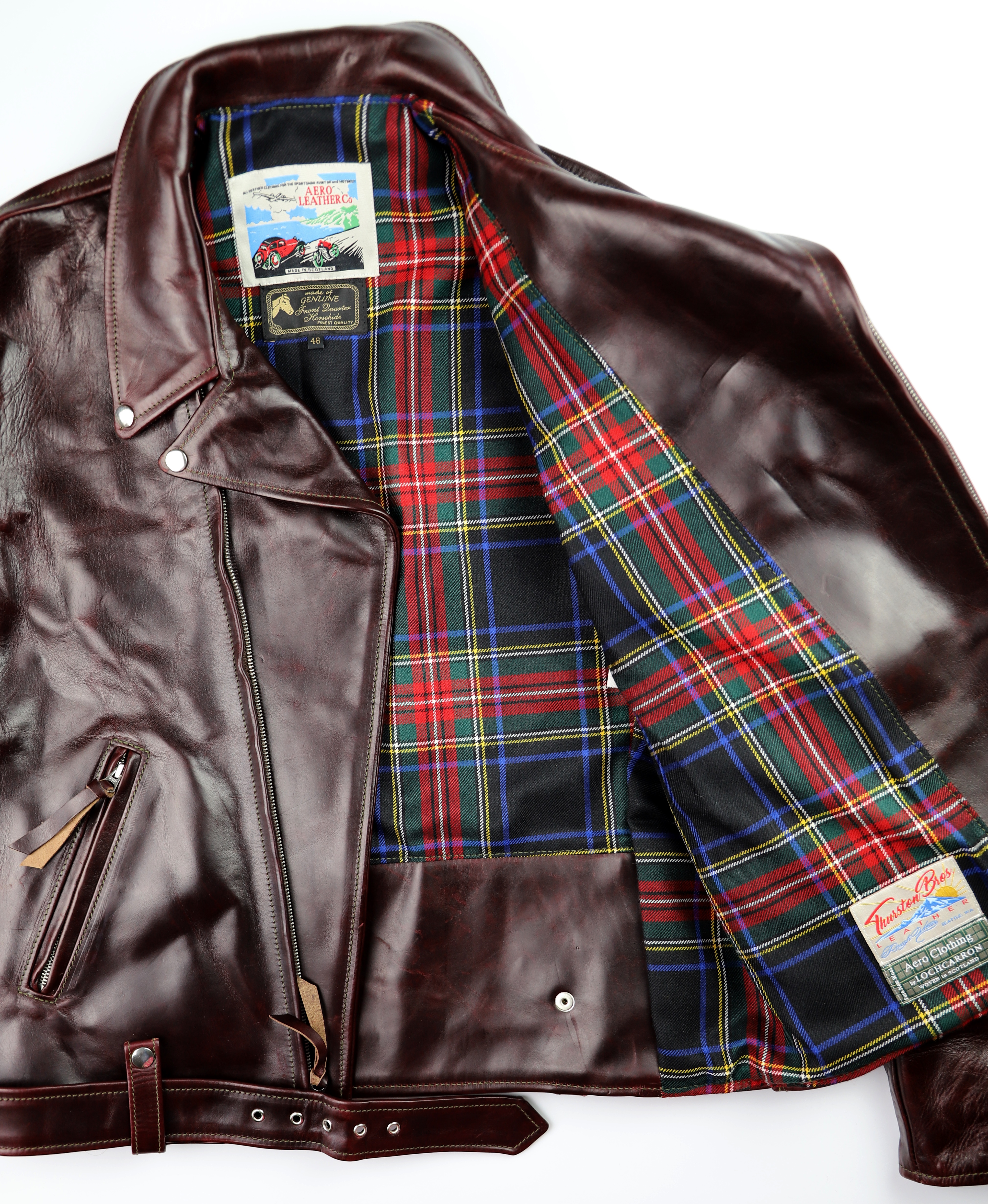 Aero Ridley J106 Cordovan CXL FQHH Black Stewart tartan lining.jpg