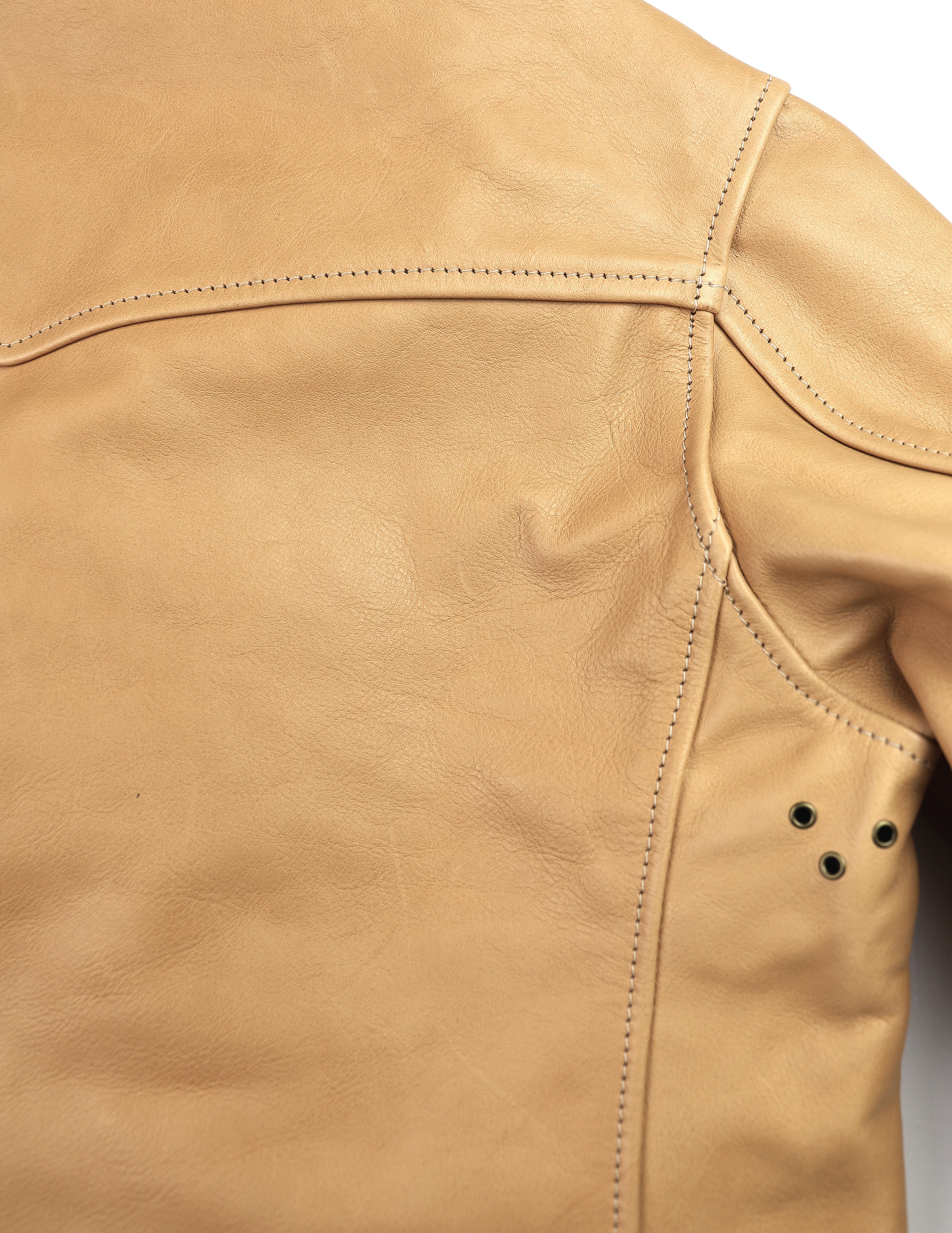 Aero Ridley Natural Vicenza Horsehide 9DM shoulder seam.jpg