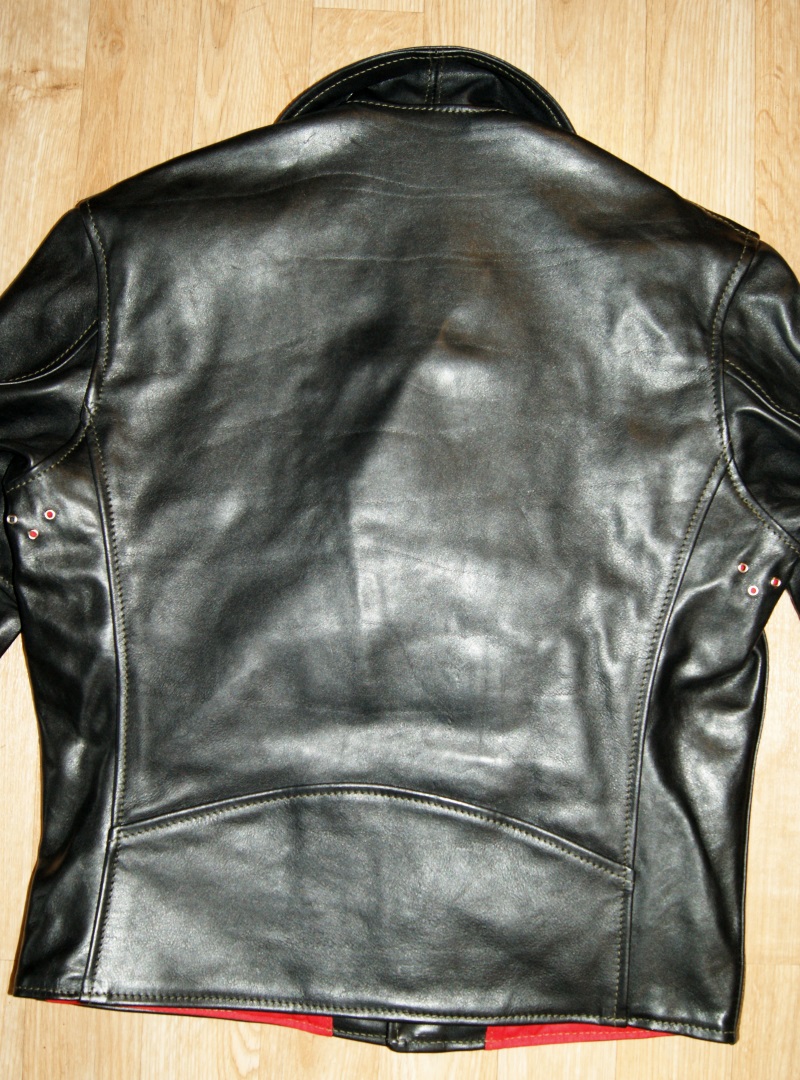 Aero Ridley Three-Pocket Black Vicenza Horsehide back.jpg