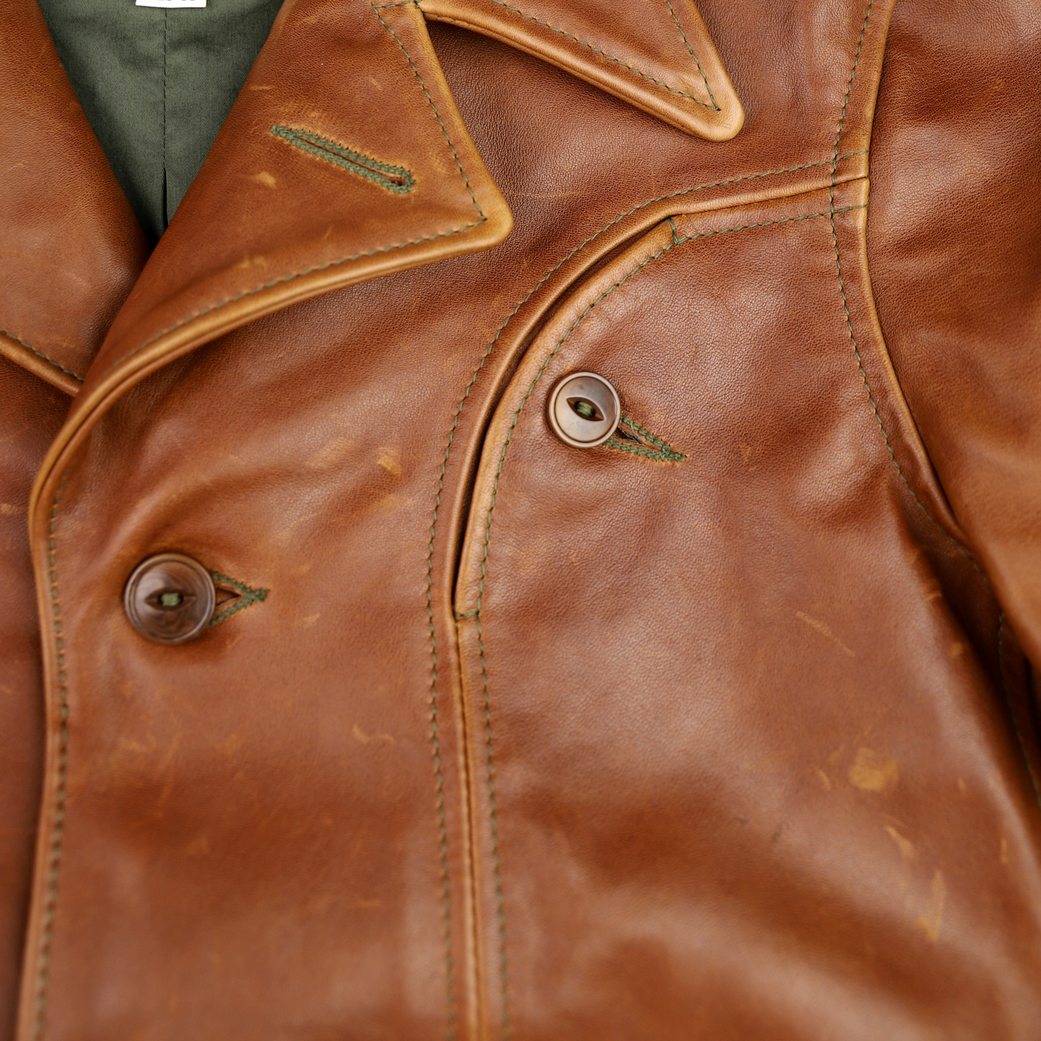 Aero Rockafella Cognac Pinnacle Horsehide chest pocket.jpg